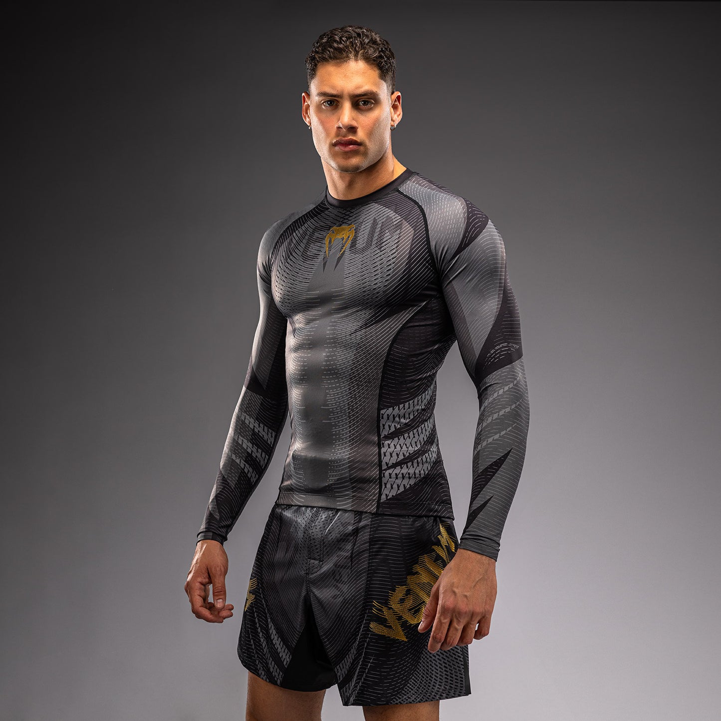 Venum Galactic 3.0 Rashguard Manga Larga - Negro/Oro