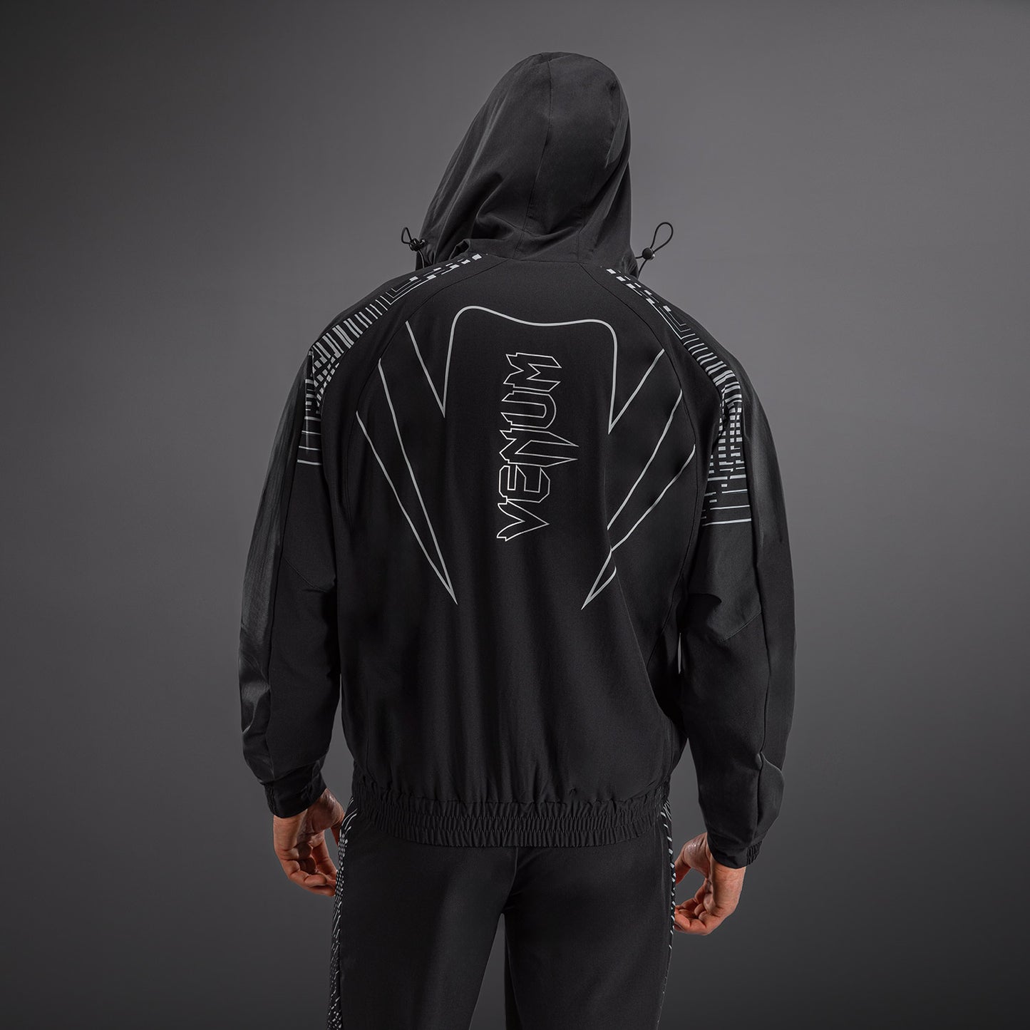 Venum Midnight Fury Chaquetas de Chándal – Negro/Gris/Plata