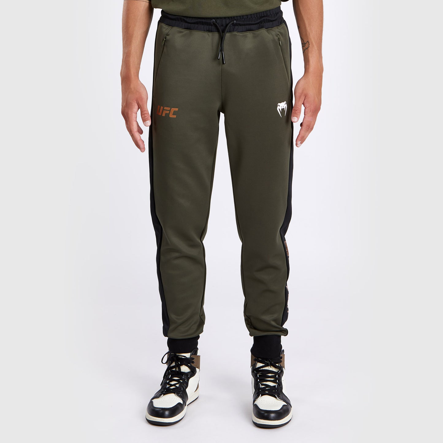 UFC Adrenaline by Venum Fight Week Pantalón de chándal de alto rendimiento para Hombre - Caqui/Bronce