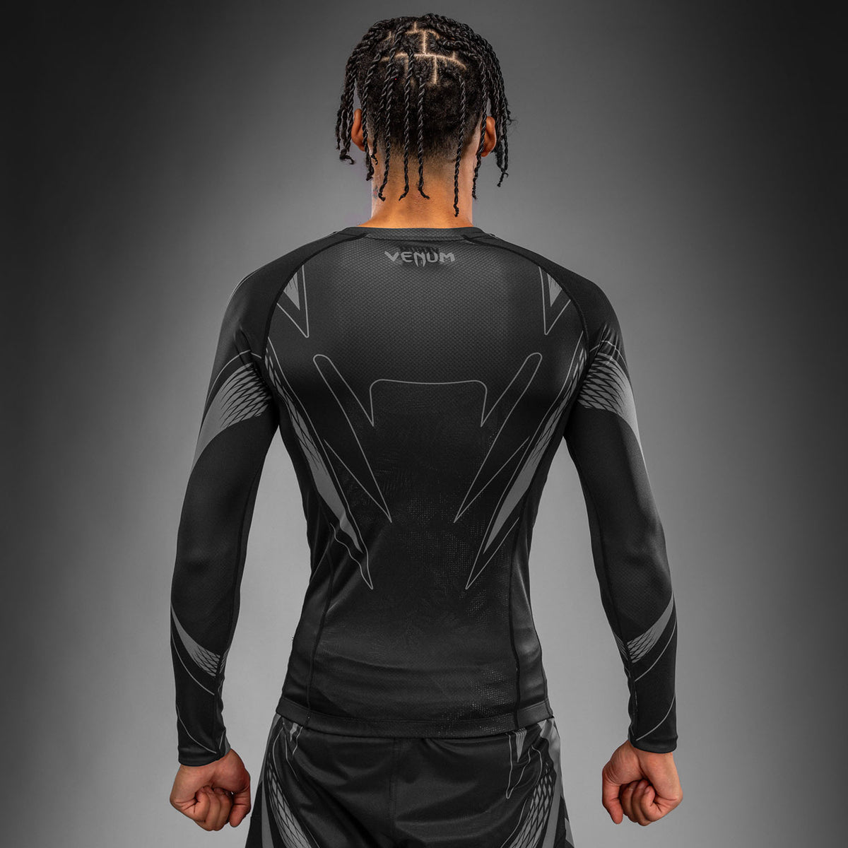 Venum Amazonia Reborn Camiseta de compresión de manga larga - Negro/Gris