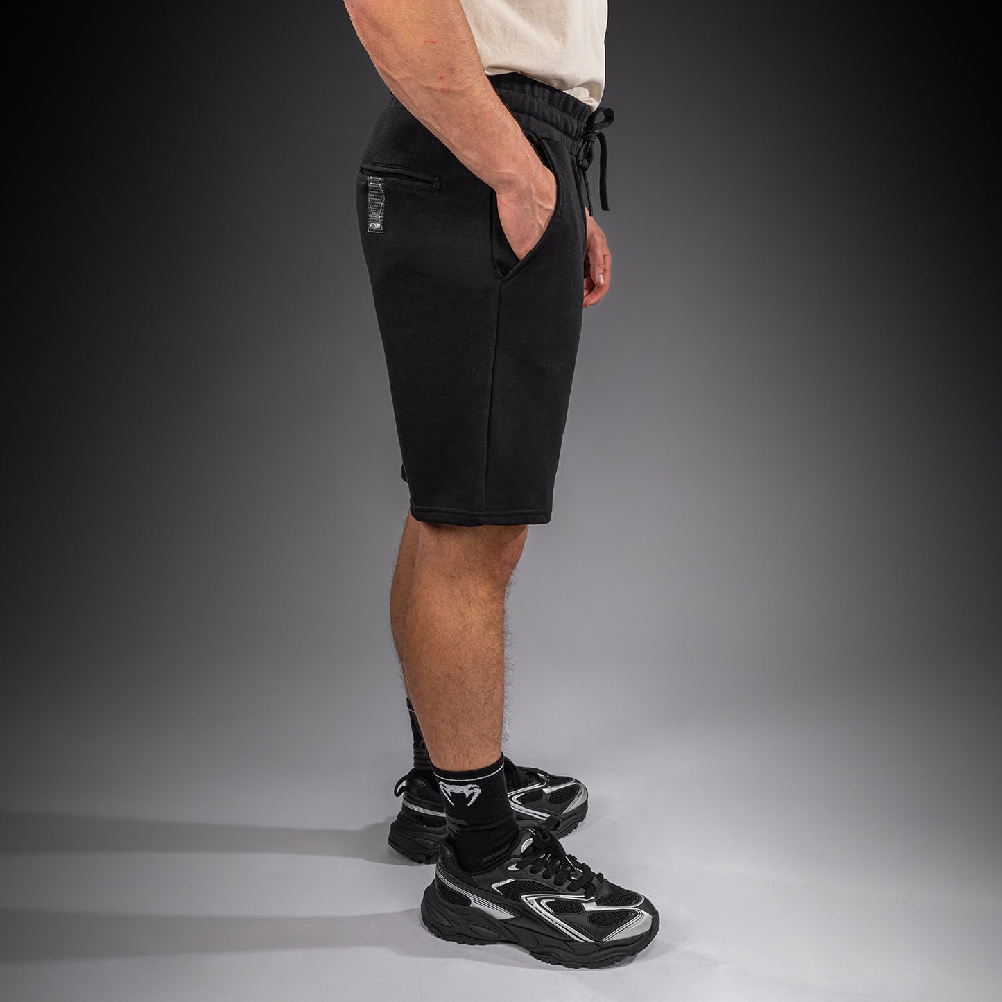 Venum Classic Fleece Short de Algodón - Negro