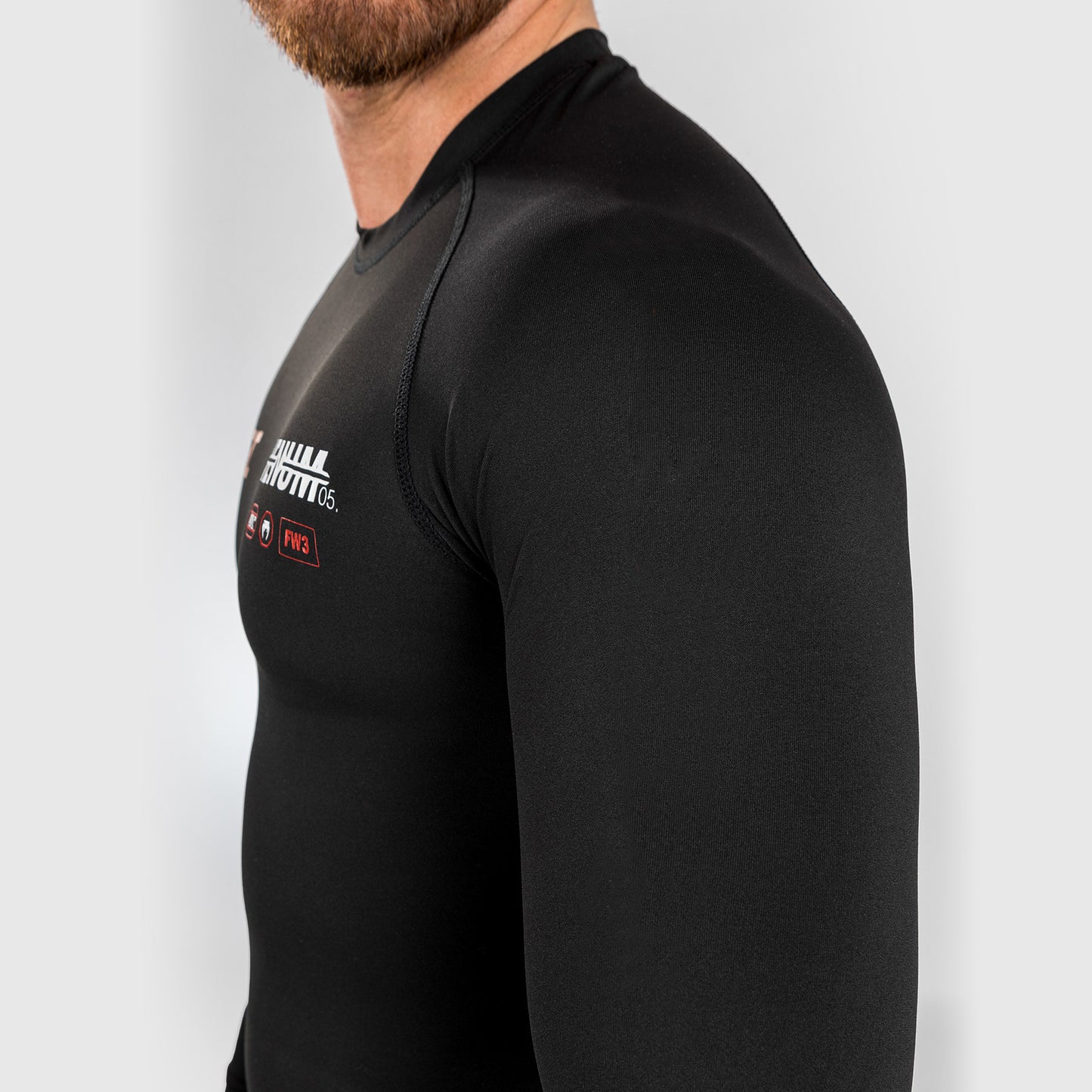 UFC Adrenaline by Venum Fight Week Lycra de manga larga de alto rendimiento para Hombre - Negra