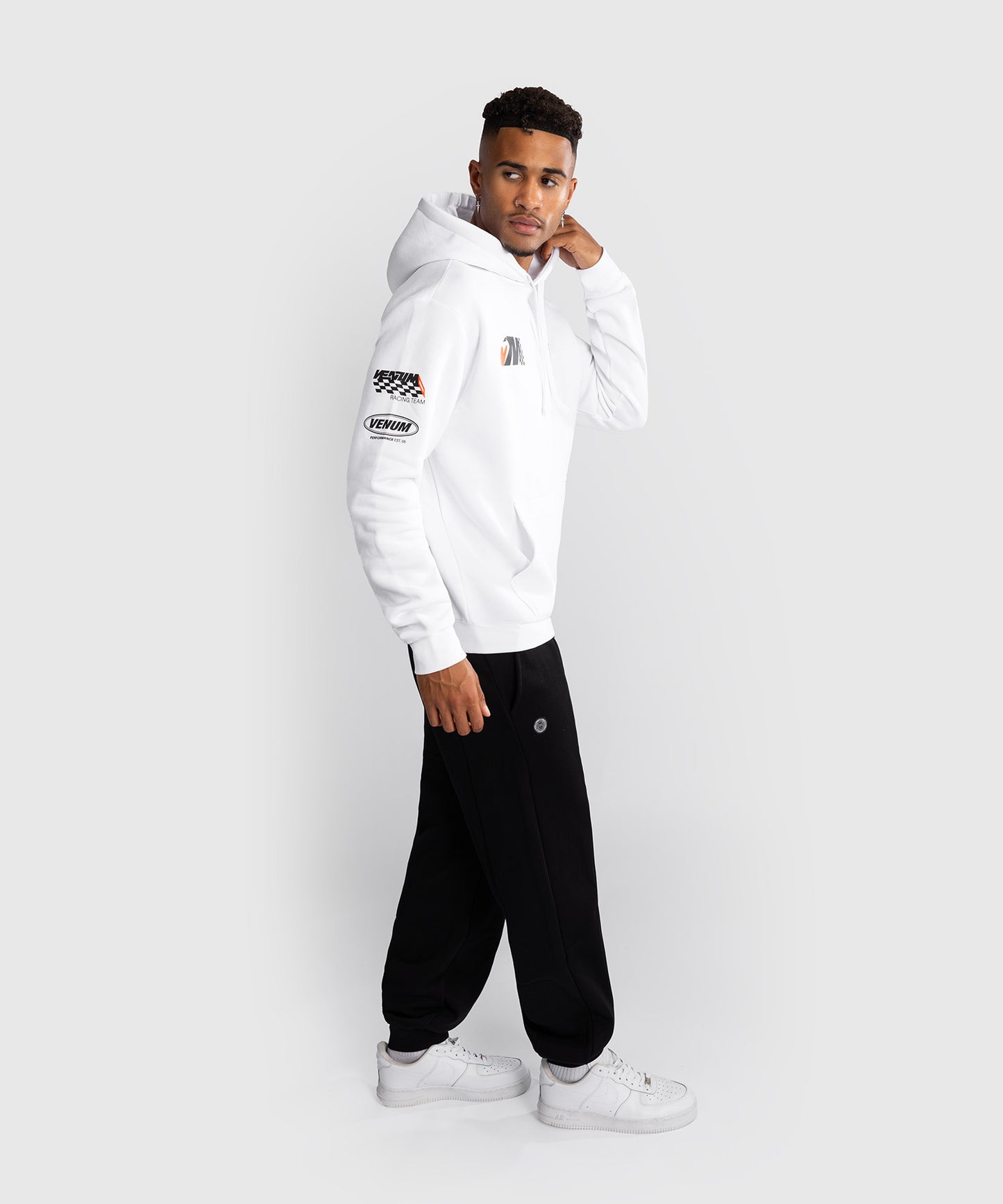 Venum Motorsport Sudadera con Capucha - Blanco Nieve