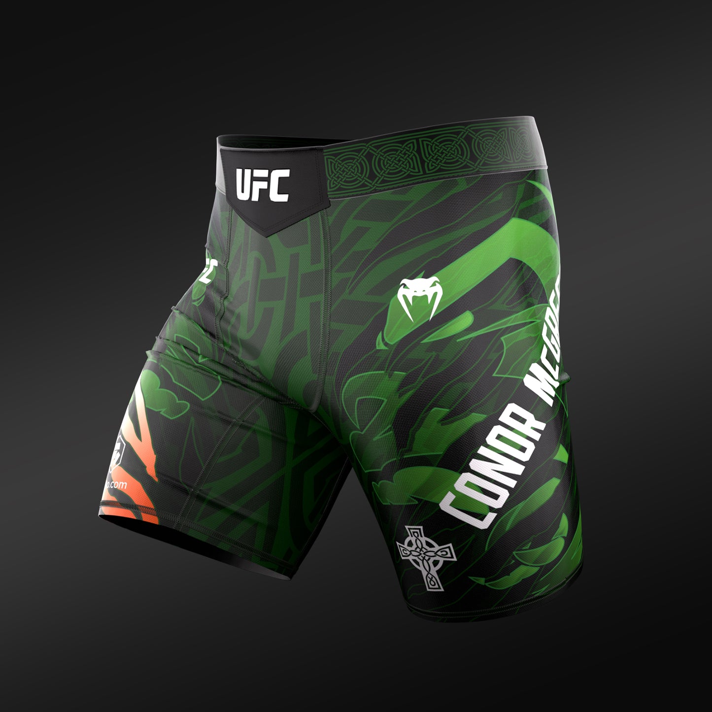 UFC Unrivaled by Venum Conor McGregor Pantalones cortos de vale tudo para hombre - Verde