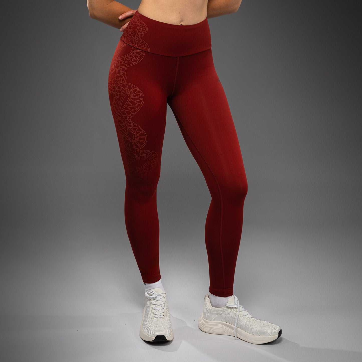 Venum Serpenti Leggings Mujer – Burdeos/Marfil