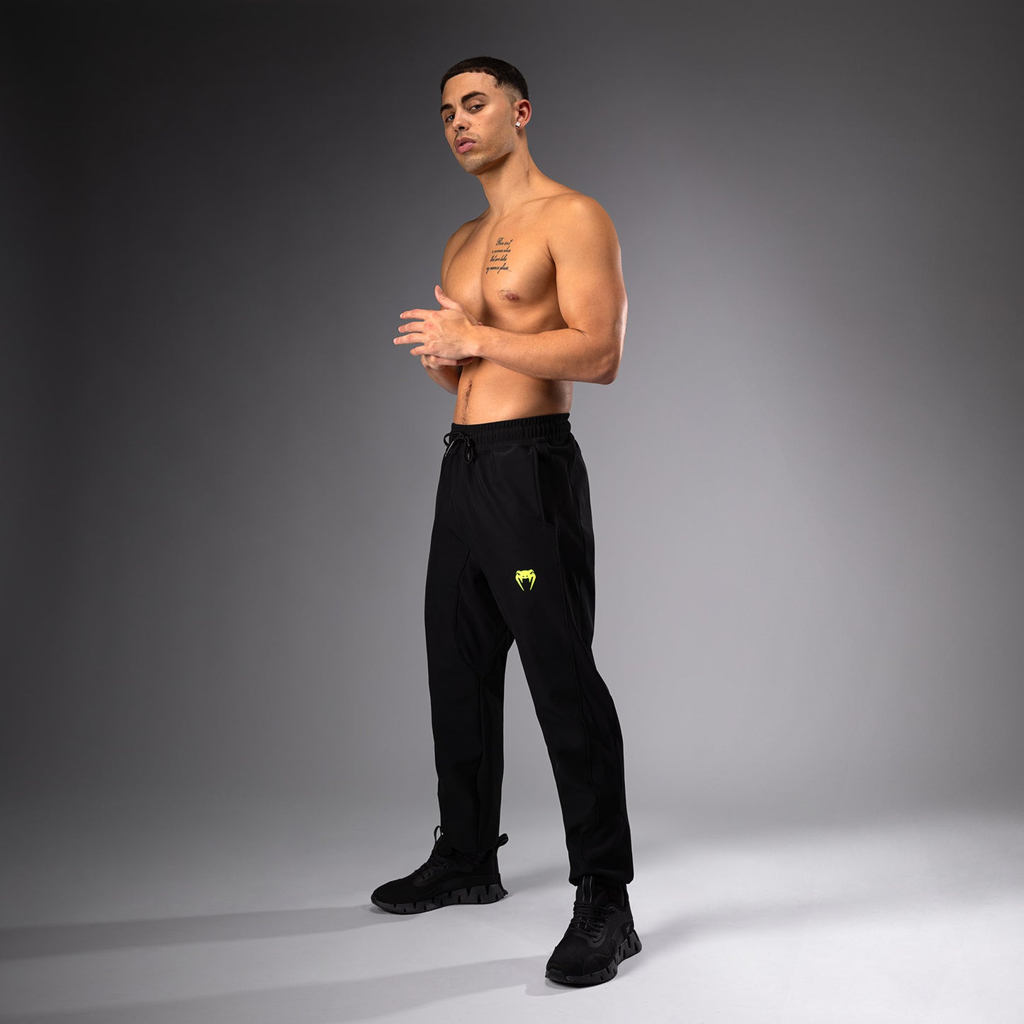 Venum Training Camp 4.0 Joggers - Negro/Verde neón