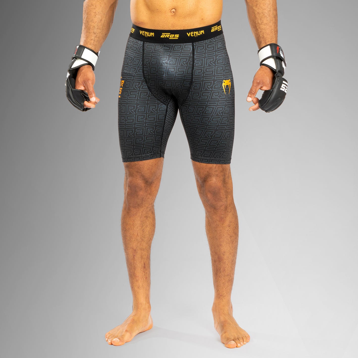 Venum x Ares Pantalones Vale Tudo para Hombre - Negro/Dorado