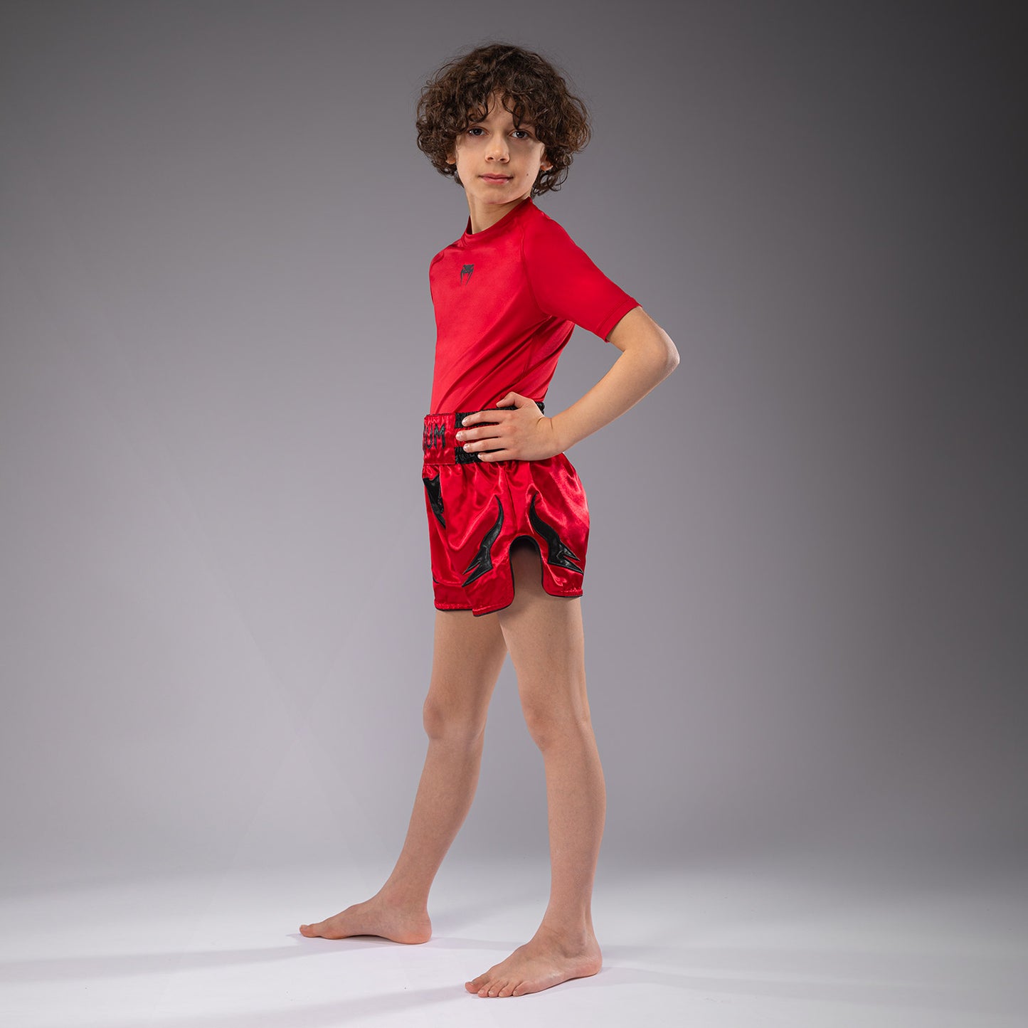Venum Inferno Pantalones de Thai para Niños - Rojo Cereza