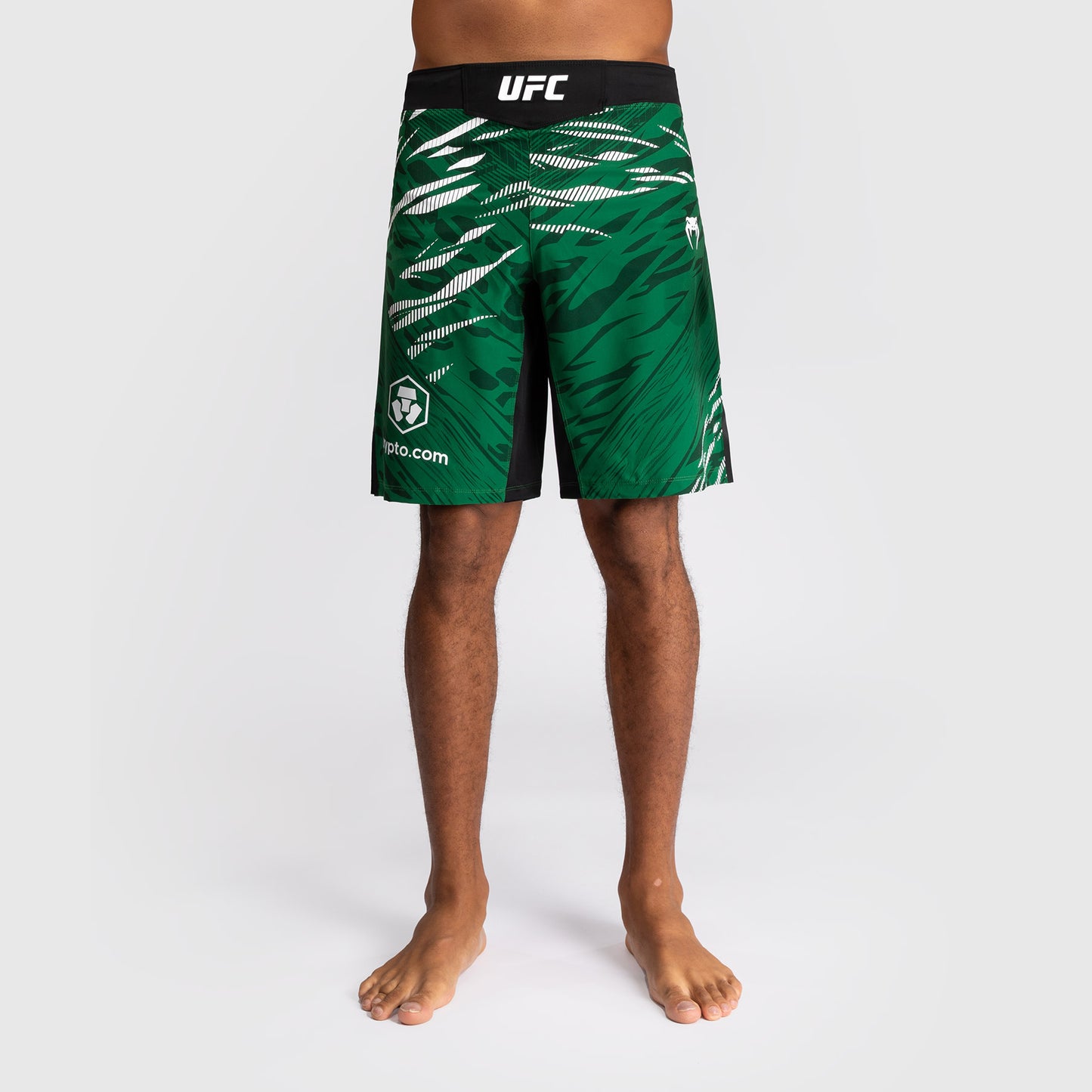 UFC Fusion by Venum Personalizados Authentic Fight Night Shorts de Lucha para Hombre - Ajuste Largo - Verde