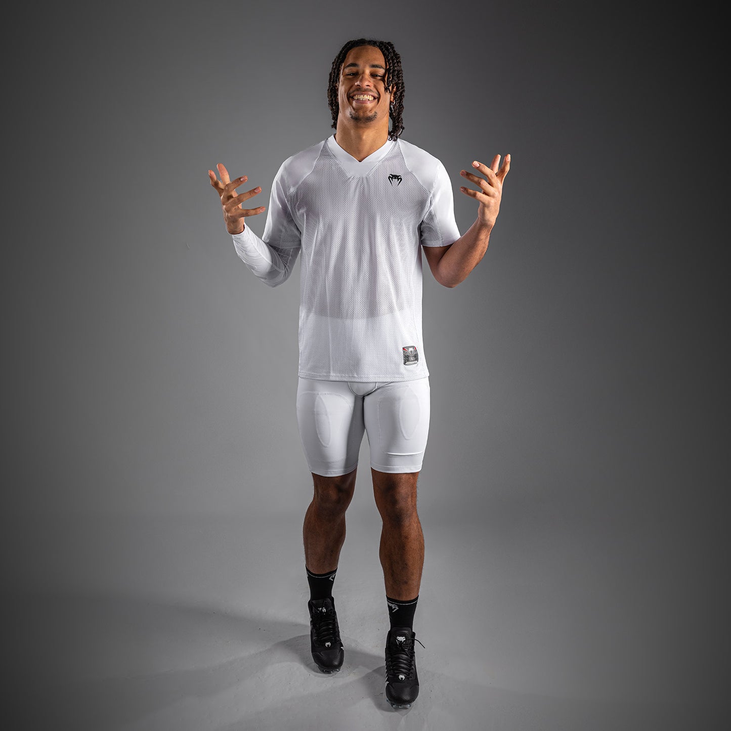 Venum Elite Fútbol Short de Compresión - Blanco