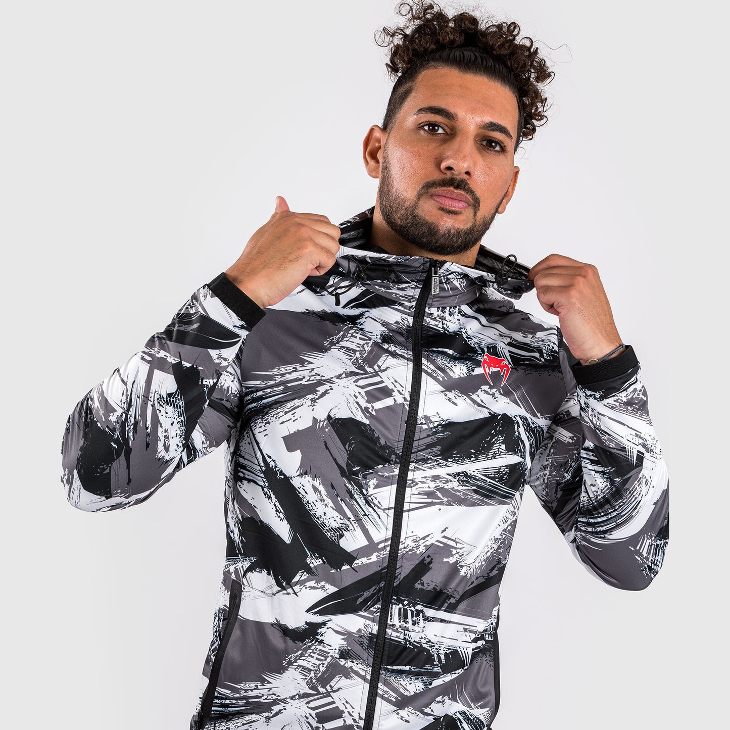 Venum Electron 3.0 Sudadera con capucha - Gris/Rojo