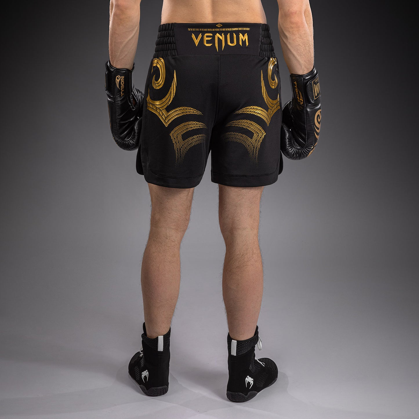 Venum x Mike Tyson Tiger Pantalón Corto de Boxeo Tiger - Negro/Oro