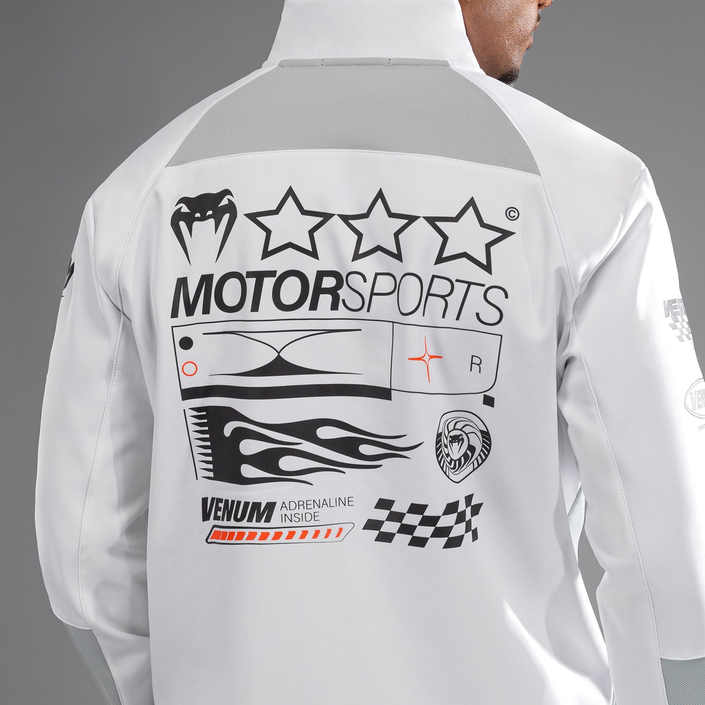 Venum Motorsport Chaqueta Softshell - Blanco Nieve