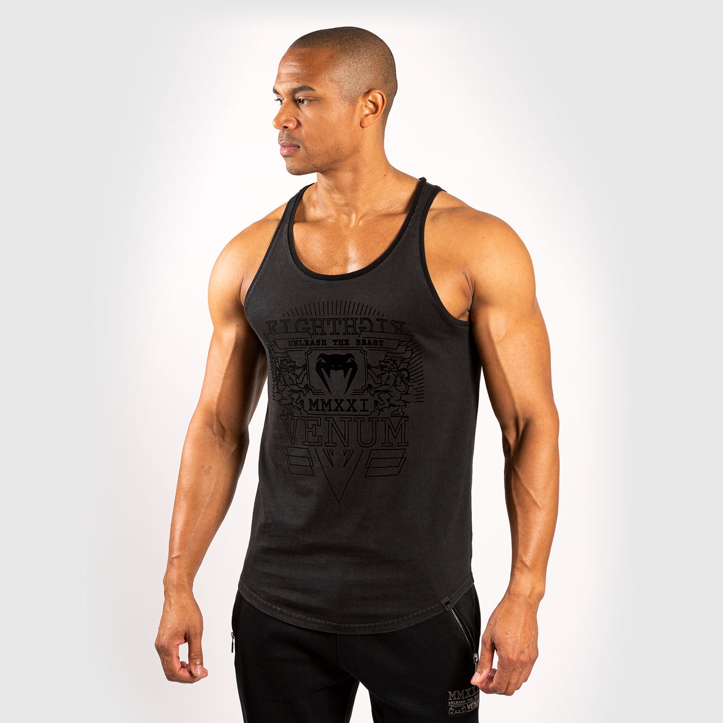 Camiseta sin mangas Venum LIONS21 - Negro/Negro