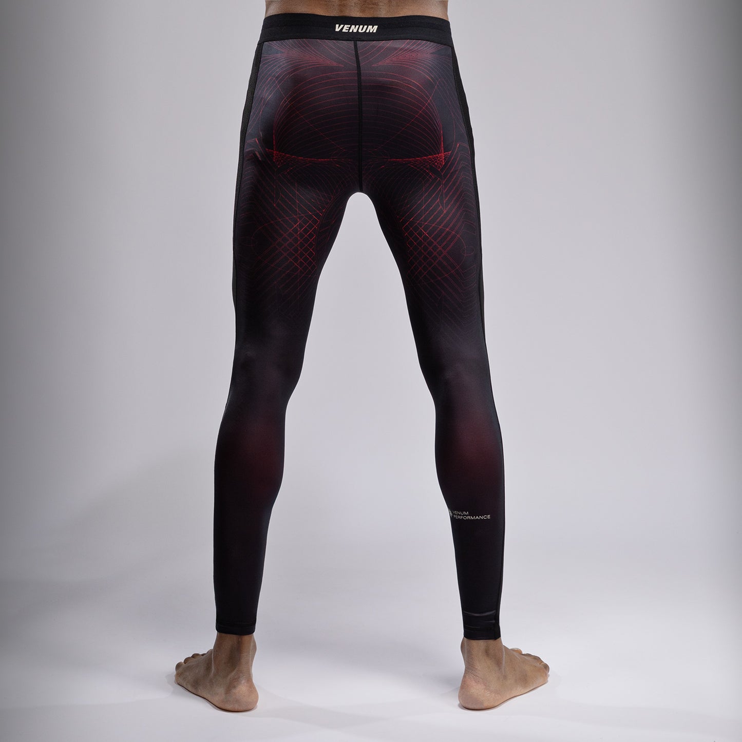 Venum G-Fit Air Spats para Hombre - Negro Profundo/Rojo Fuego