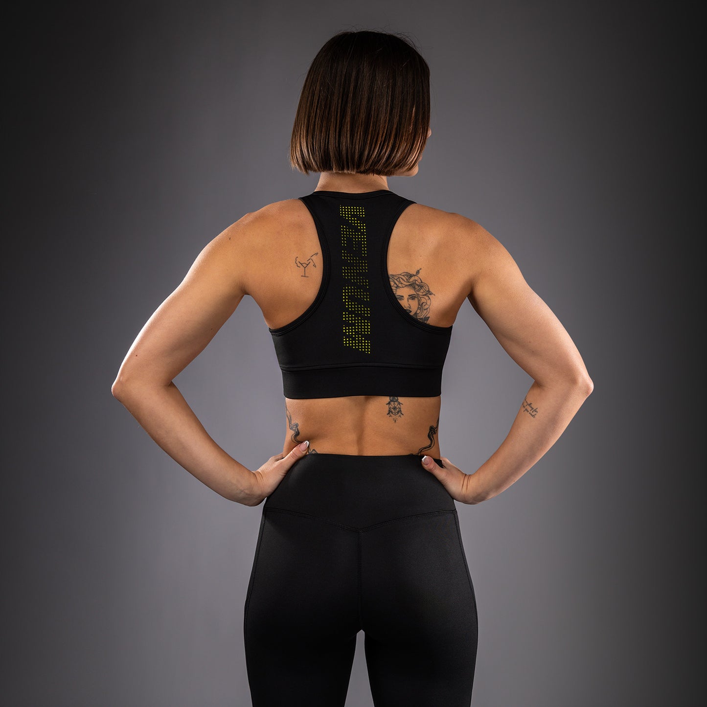 Venum Lazer Sujetador Deportivo Para Mujer - Negro/Amarillo