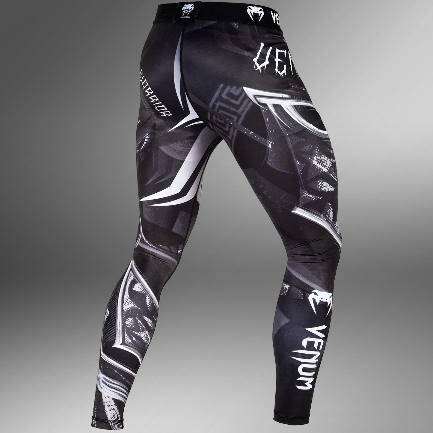 Mallas Largas Venum Gladiador 3.0 - Blanco/Negro