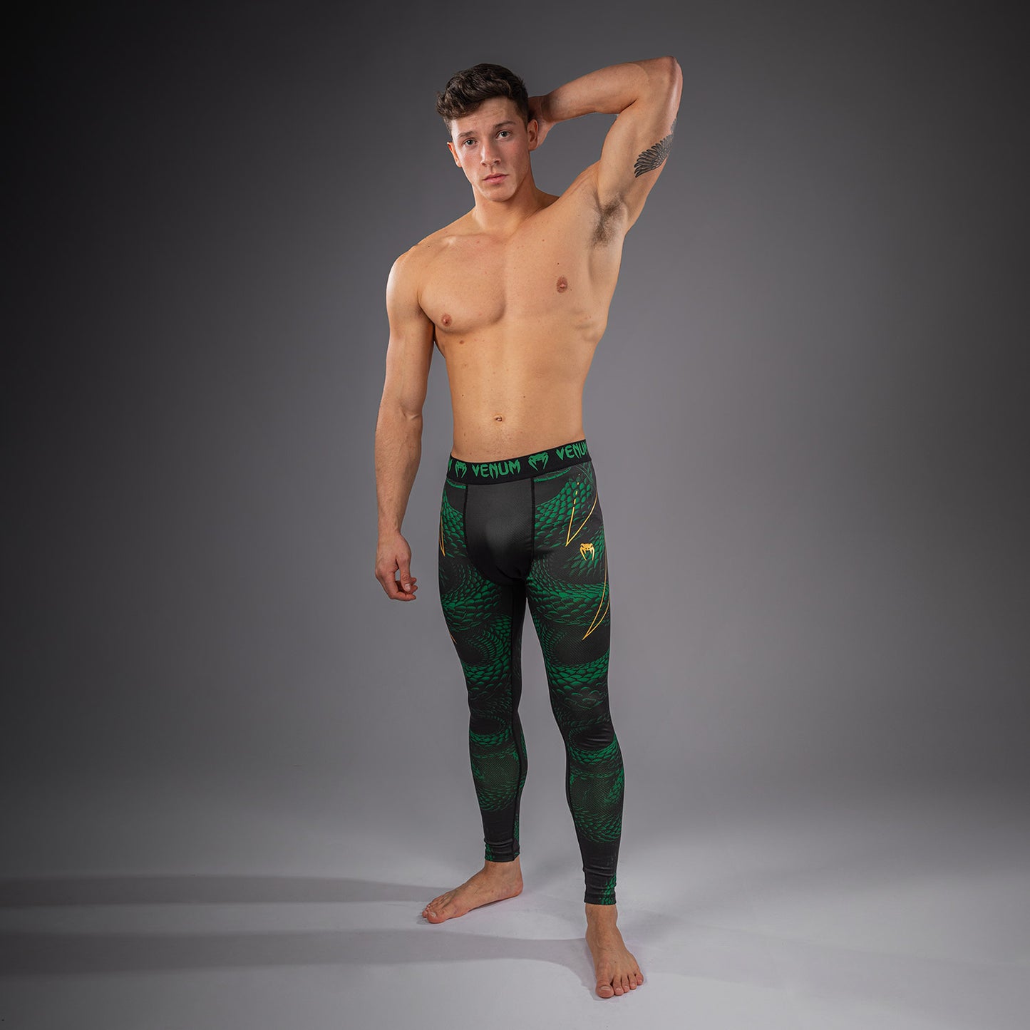 Venum Matupa Spats - Negro/Verde/Oro