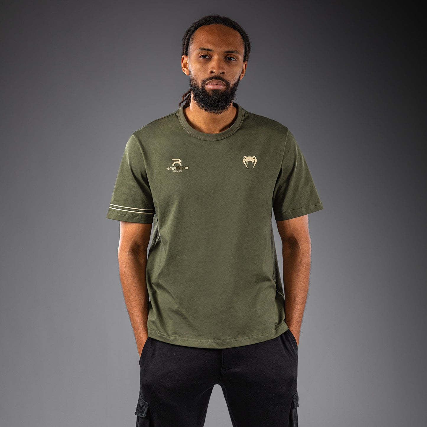 Venum x Rajadamnern Camiseta - Verde Militar