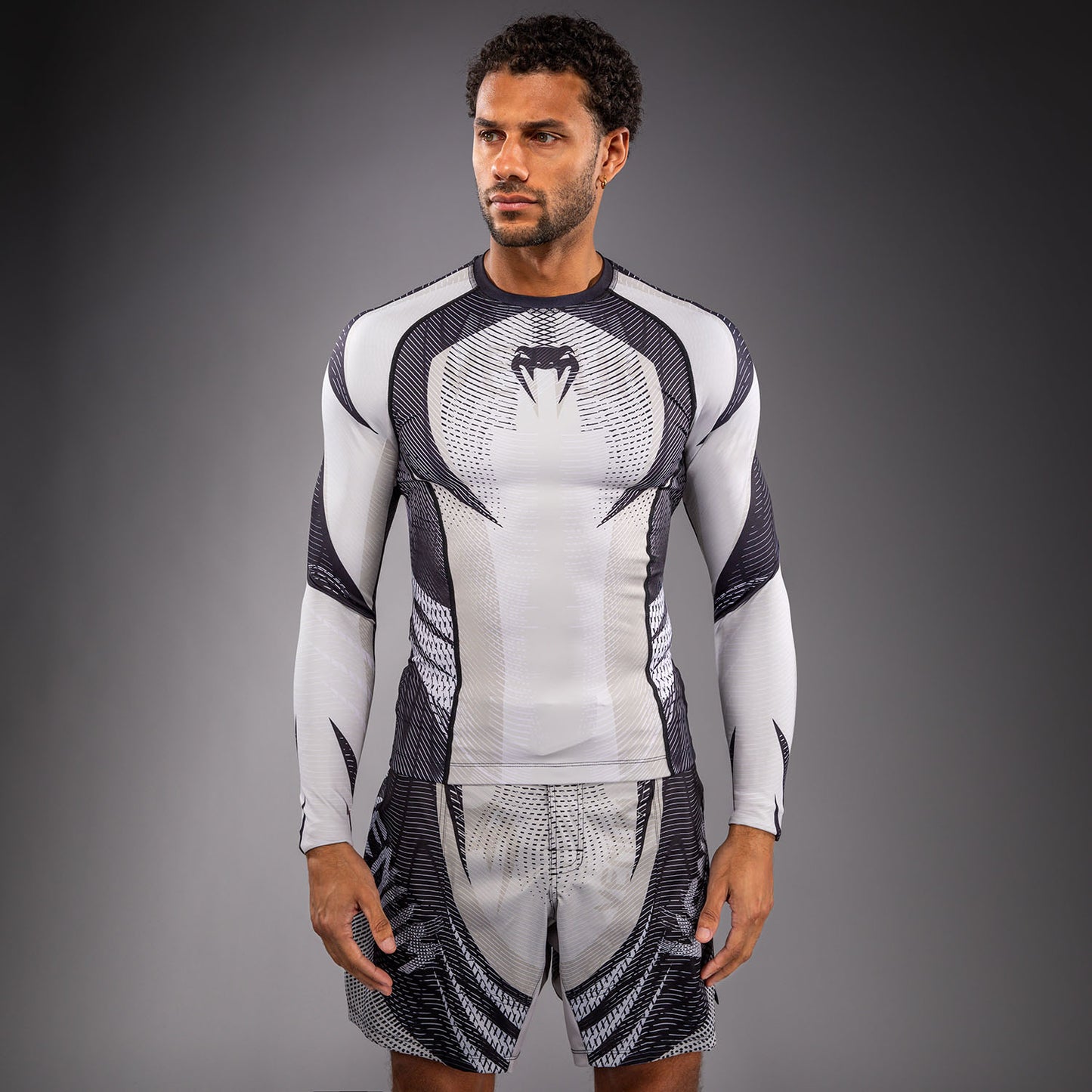 Venum Galactic 3.0 Rashguard Manga Larga - Blanco Hueso/Negro