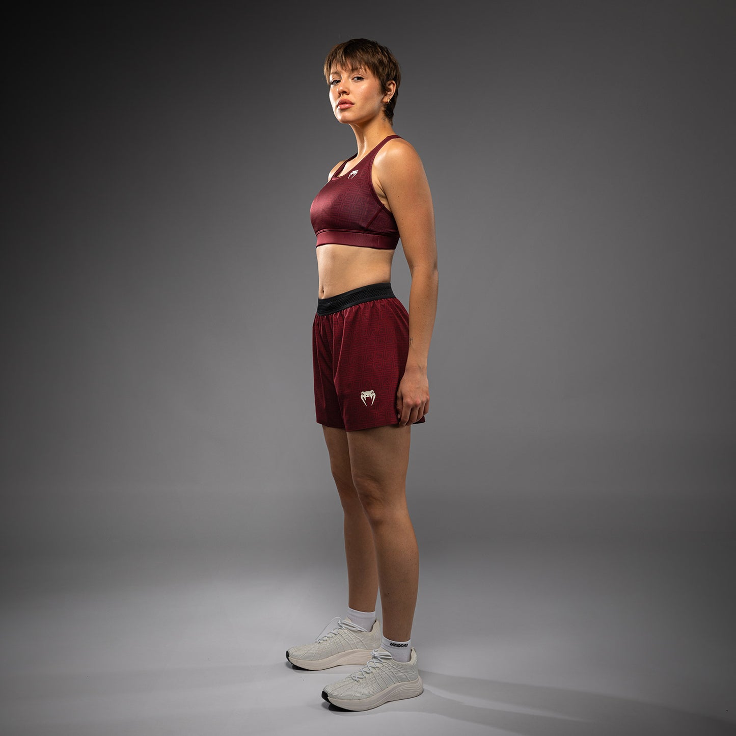 Venum x Ares Pantalones Cortos de Entrenamiento para Mujeres - Burdeos