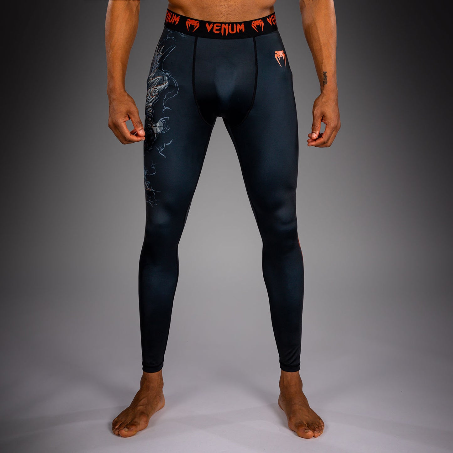 Venum Thunder Dragon Spats – Negro/Gris/Cobre