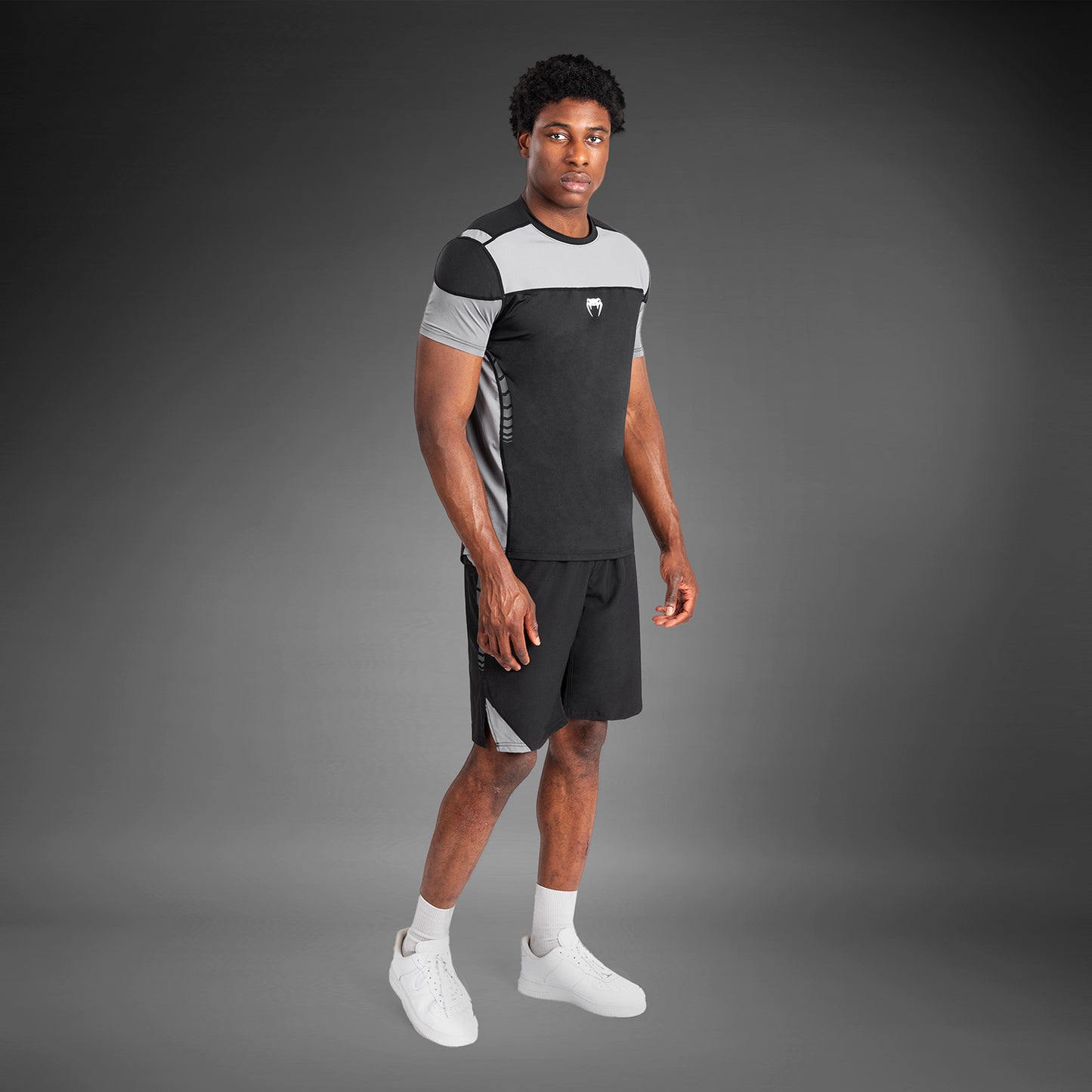 Venum Tempest Camiseta para Hombre Dry-Tech - Negra/Gris