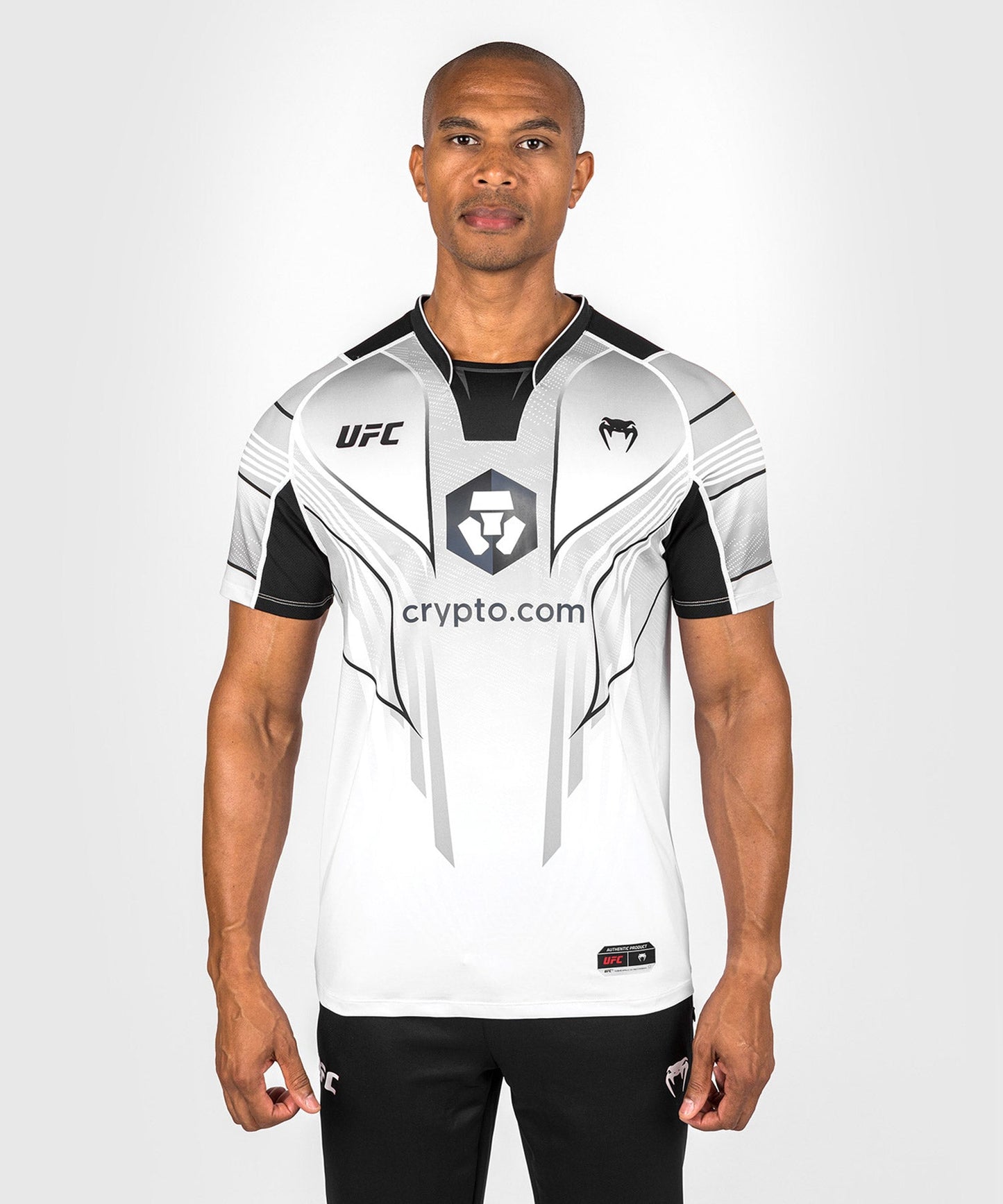 Camiseta personalizada UFC Venum Authentic Fight Night 2.0 para hombre - Blanco