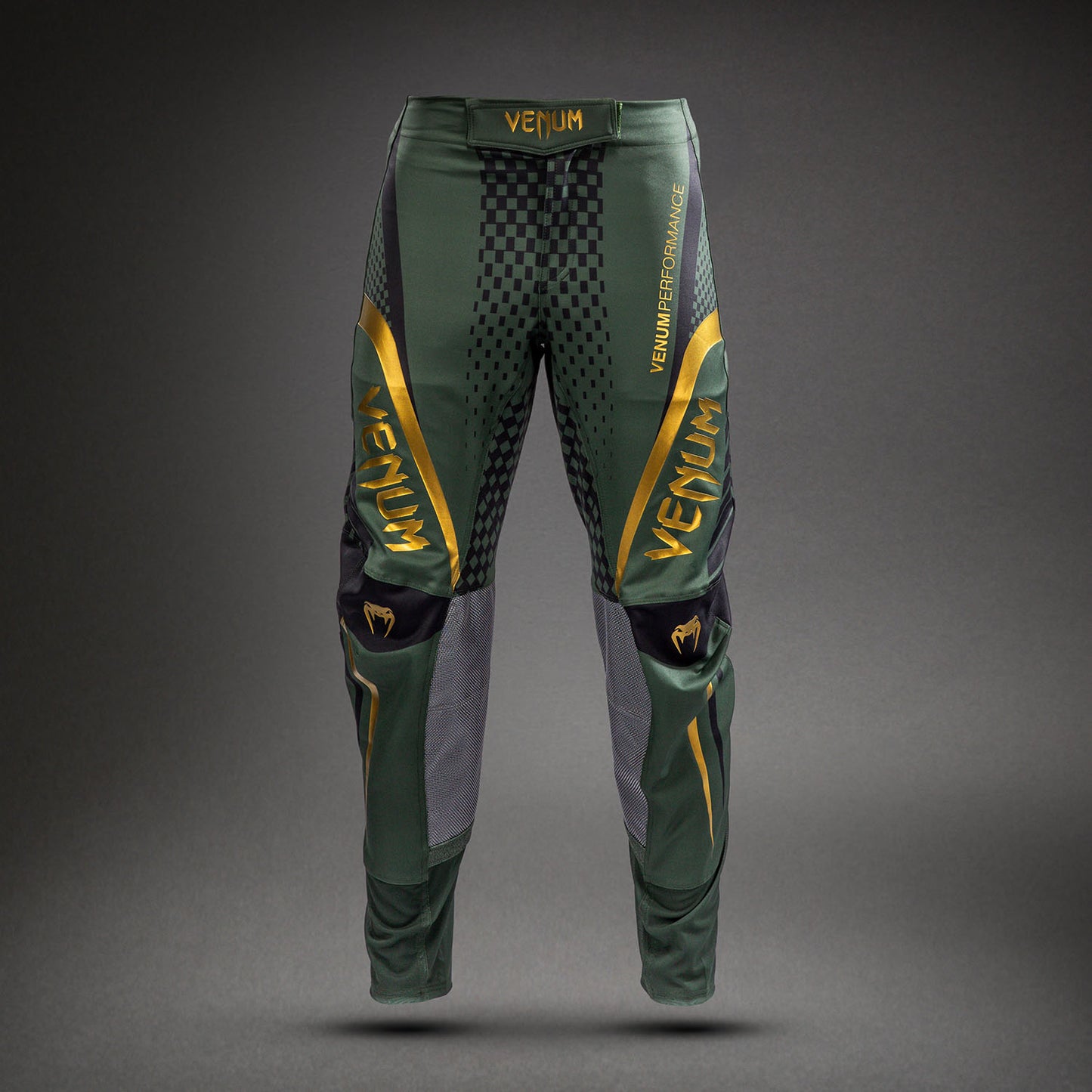 Venum MX Challenger Pantalón de Motorsports - Negro/Verde/Dorado