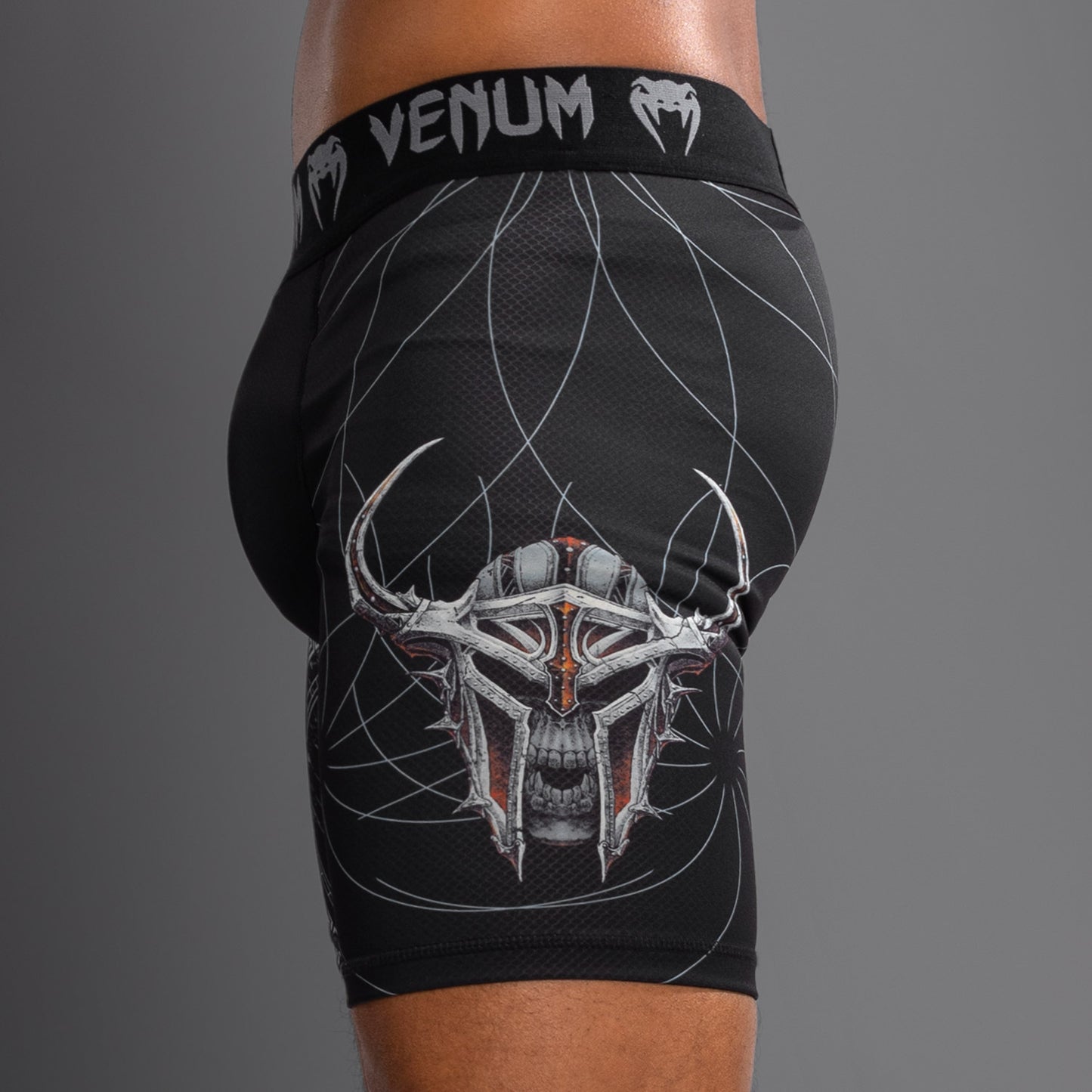 Venum Gladiator 5.0 Pantalones Vale Tudo Para Hombre - Negro/Plateado