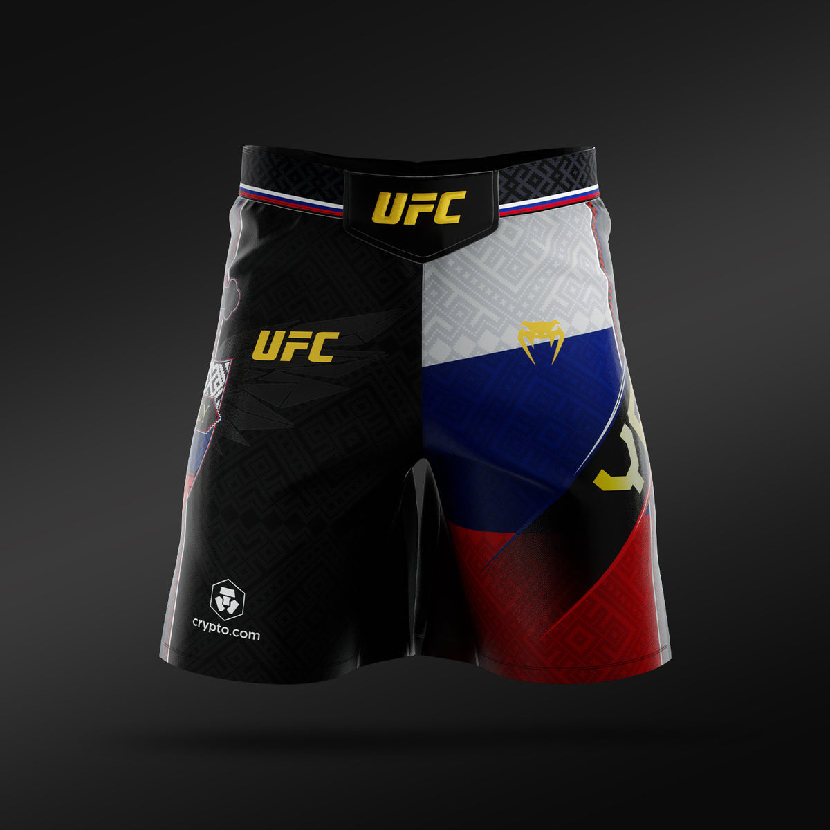 Venum UFC Unrivaled by Venum Petr Yan Short de Combate Long Fit para Hombre – Negro