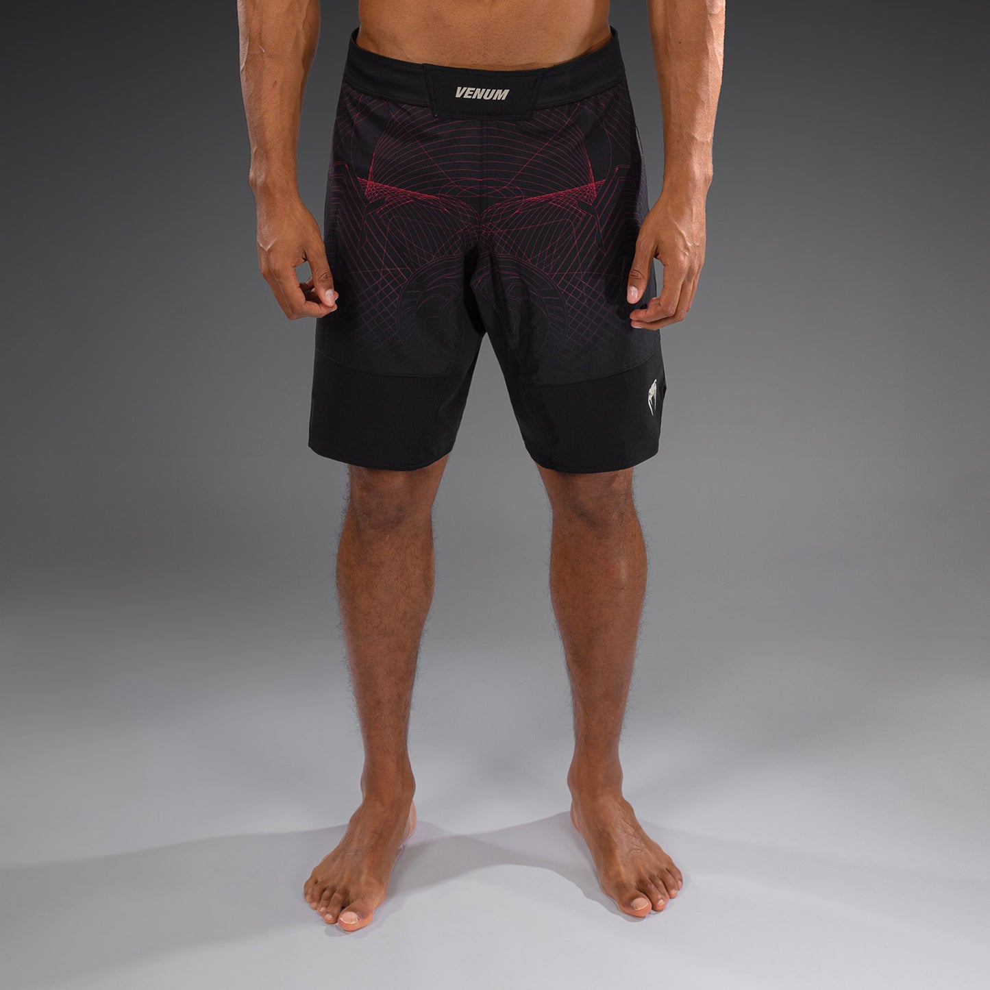Venum G-Fit Air Pantalones de Lucha para Hombre - Negro Profundo/Rojo Fuego