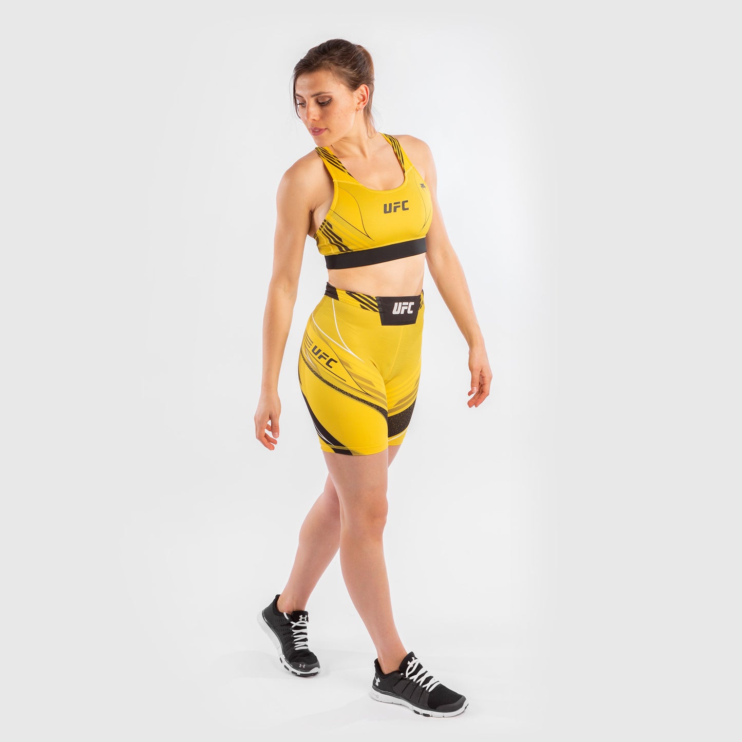Pantalón De Vale Tudo Para Mujer UFC Venum Authentic Fight Night – Modelo Largo - Amarillo