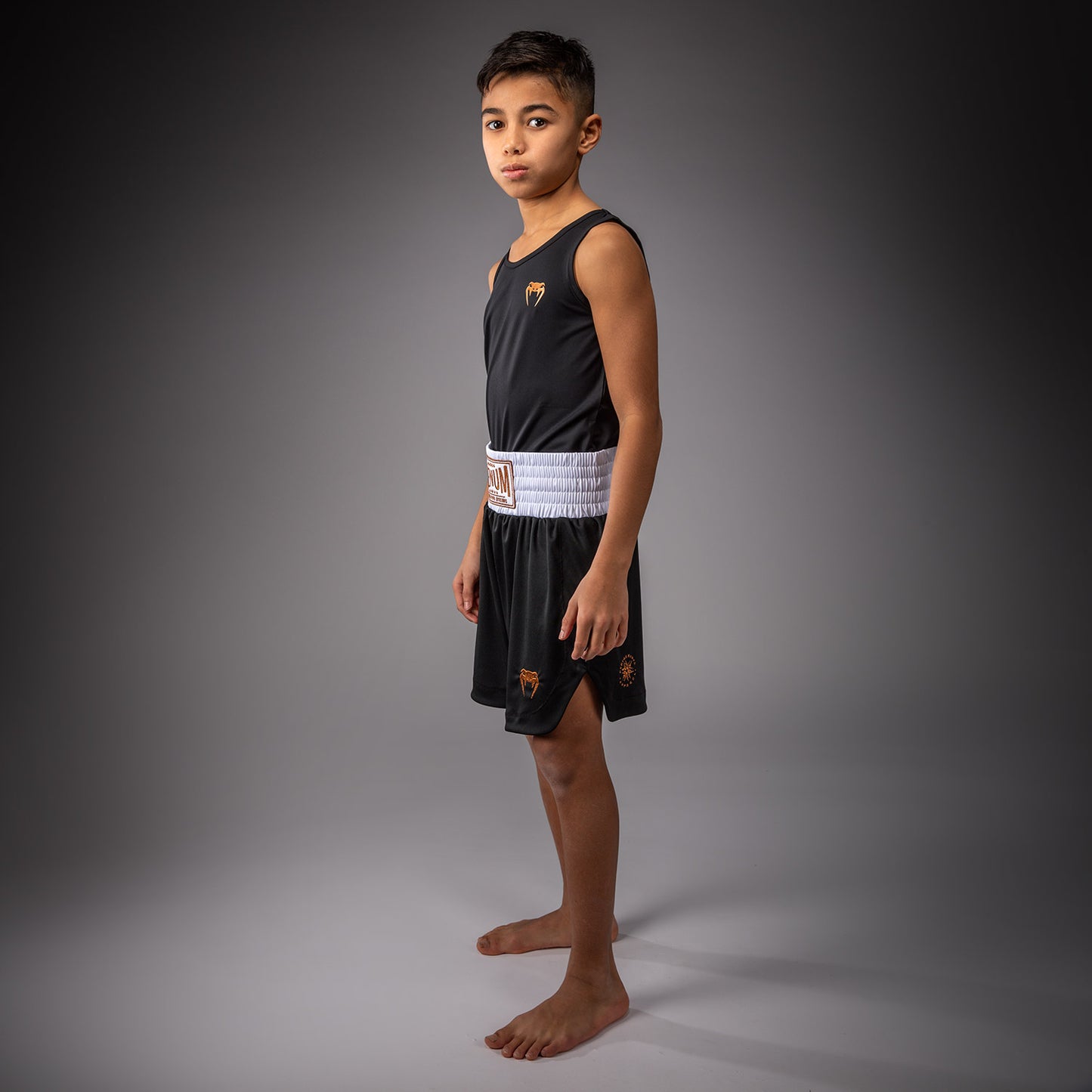 Venum Classic Short de Boxeo Para Niños – Negro/Oro