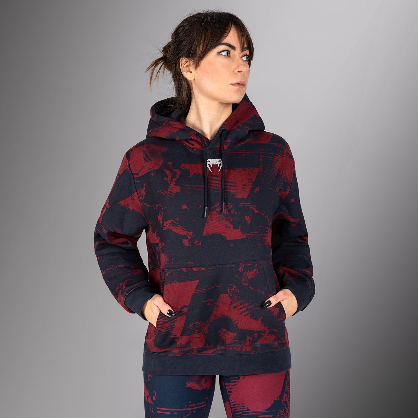 UFC Zenith by Venum Authentic Fight Week Sudadera Mujer - Azul marino/Burdeos/Plateado
