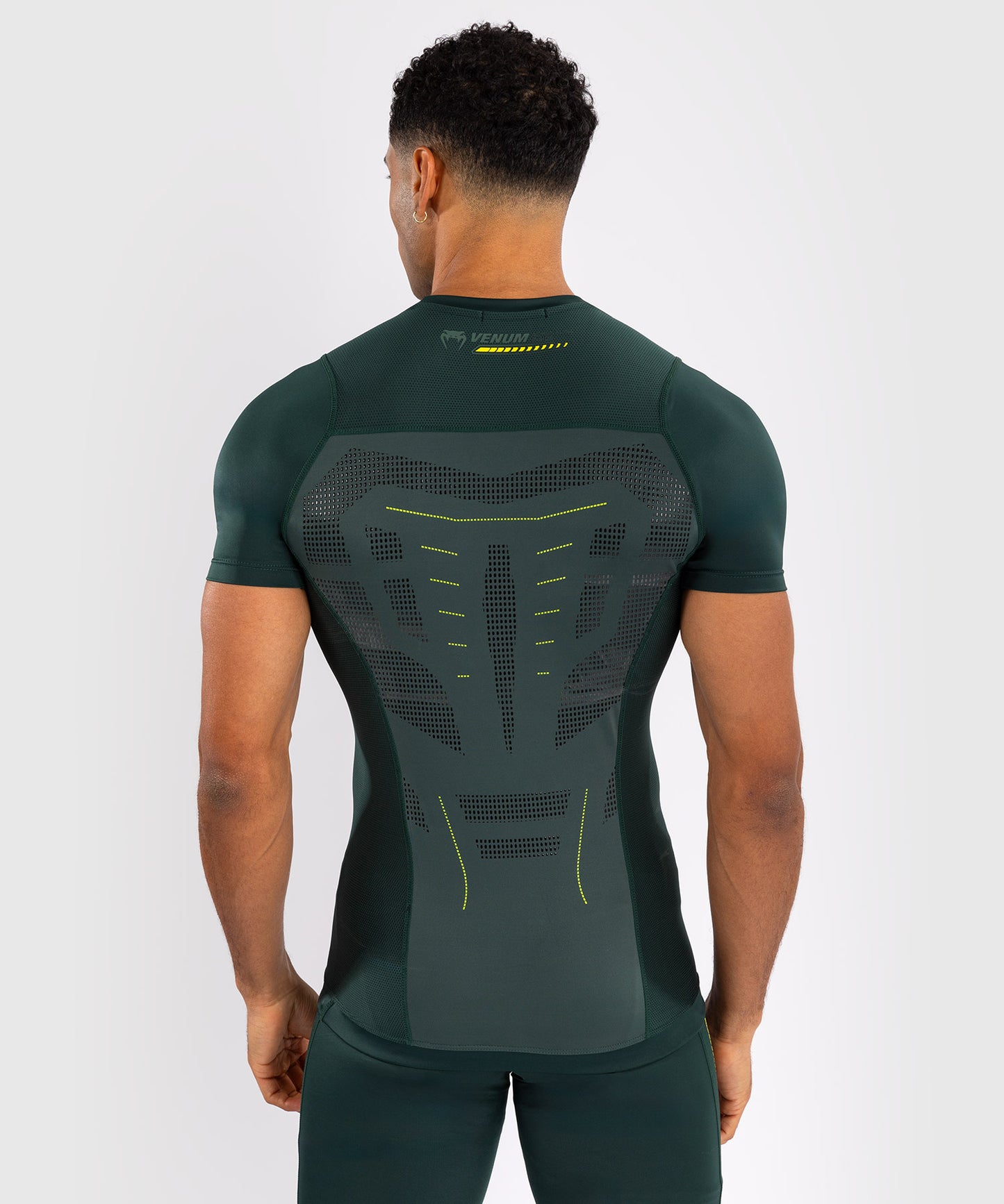 Venum Technical 3.0 Camiseta de Manga Corta Rashguard - Verde Bosque