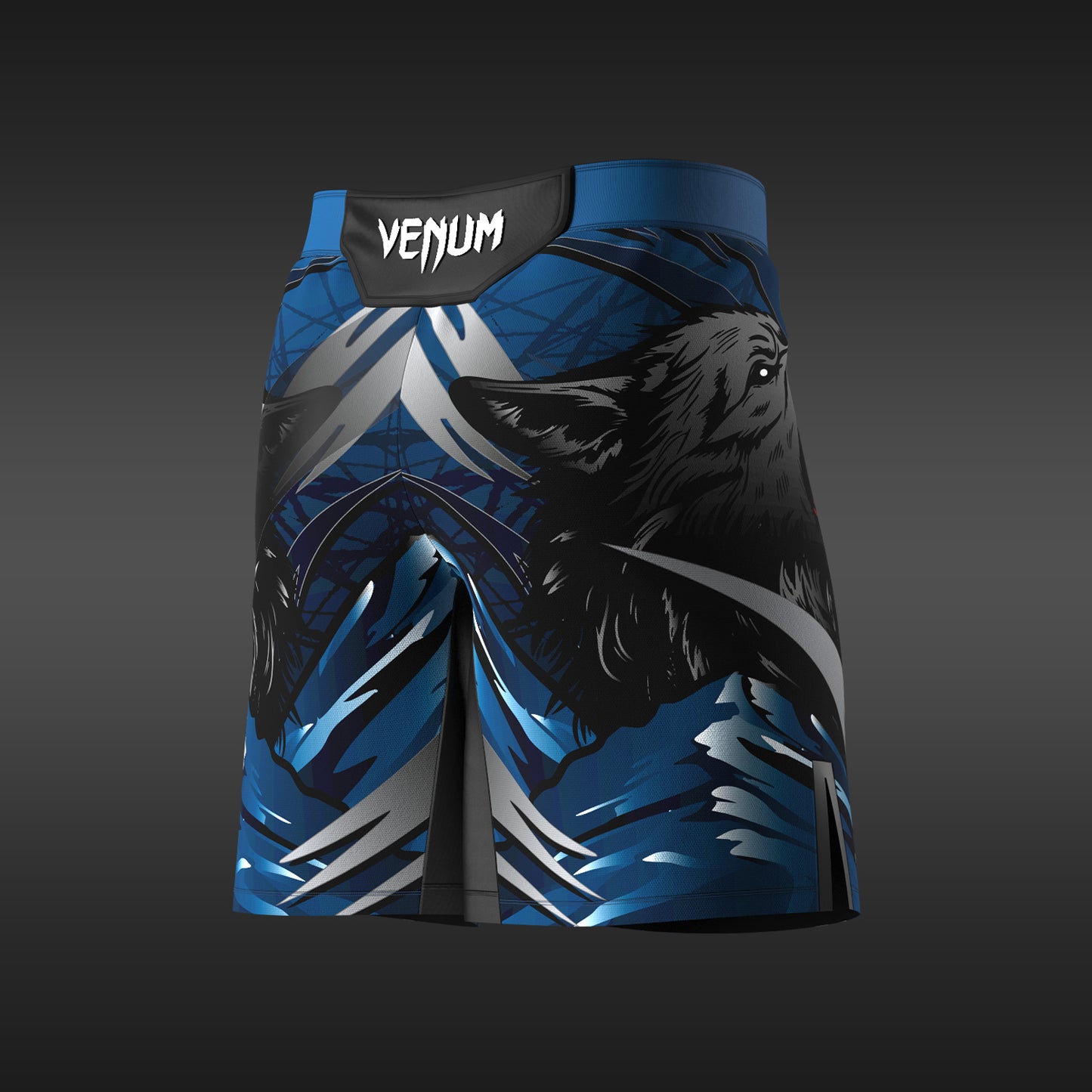 UFC Unrivaled by Venum Khamzat Chimaev Pantalón corto de combate largo para hombre - Azul