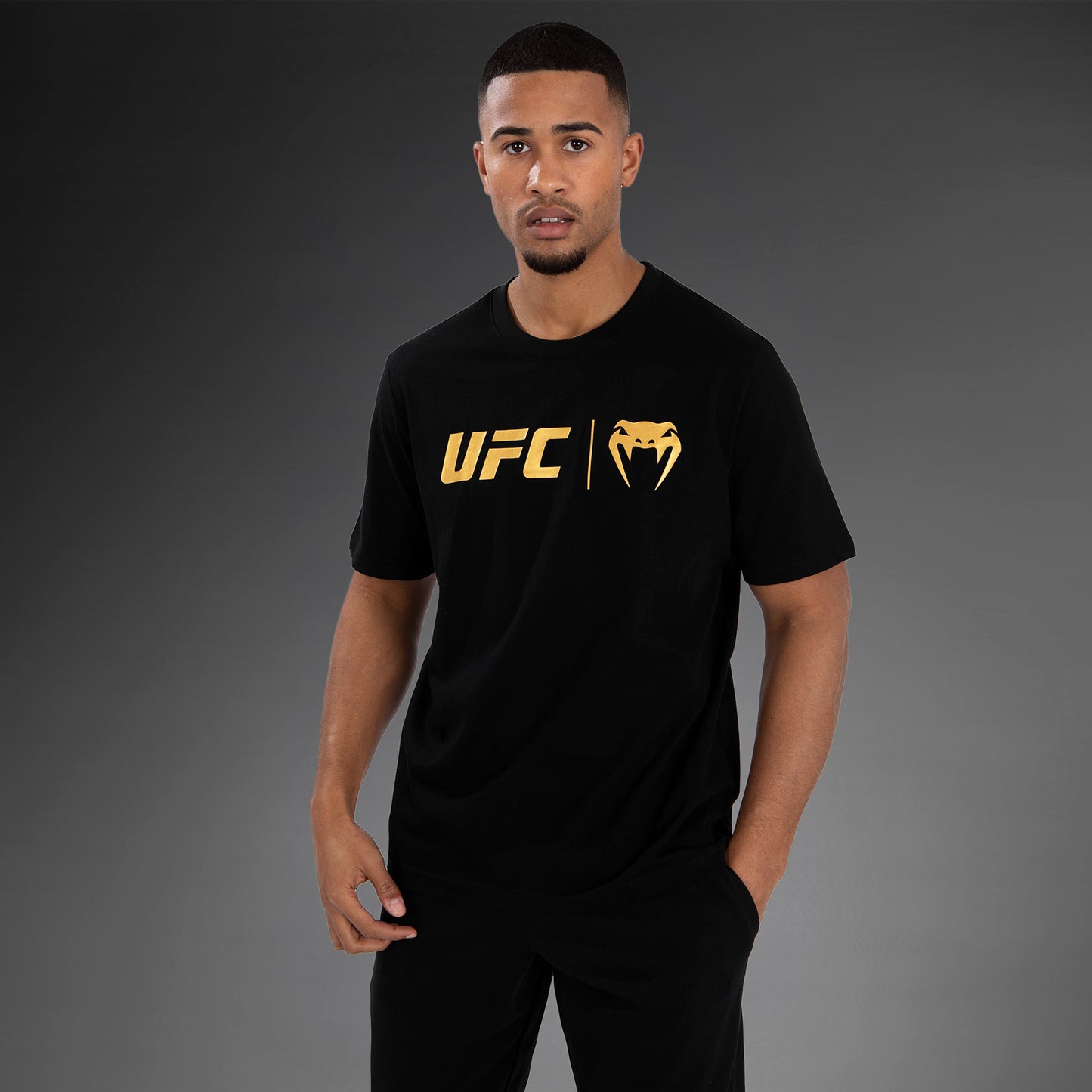 UFC Venum Classic  Camiseta - Negro/Dorado