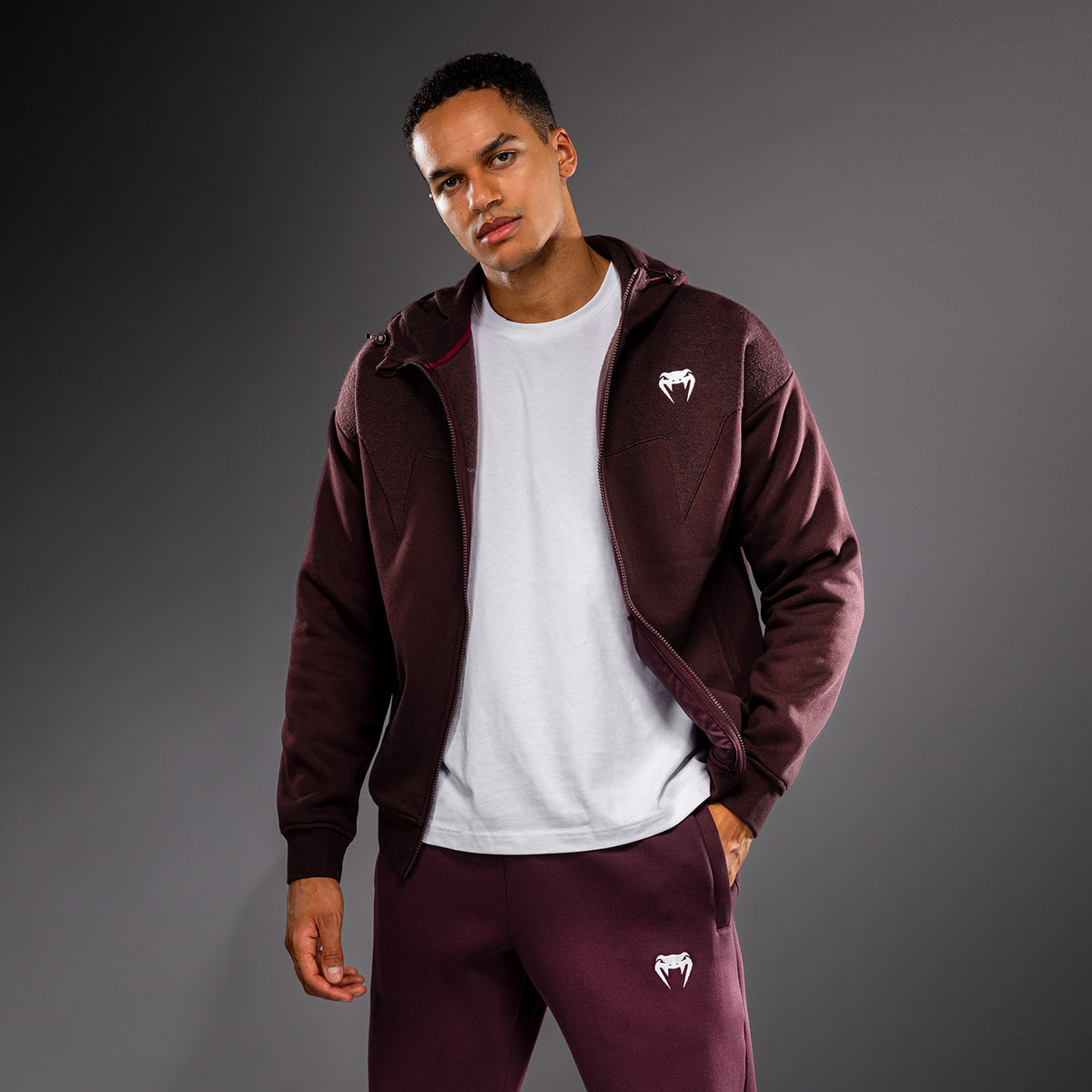Venum Attack Fleece & Weave Chaqueta de chándal - Burdeos