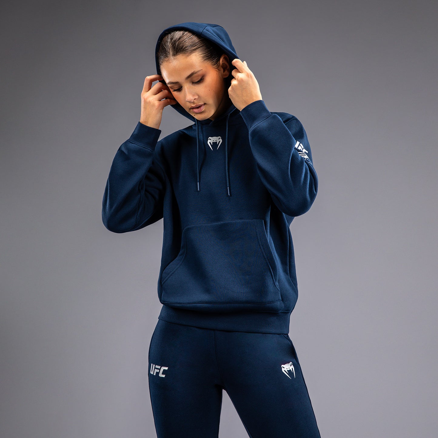 UFC Fusion by Venum Fight Week Sudadera con Capucha para Mujer - Solid Azul oceánico