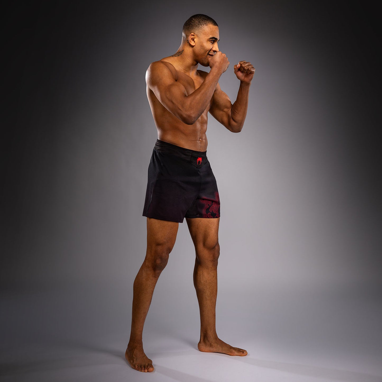 Venum Spectre Short de Combate – Negro/Rojo