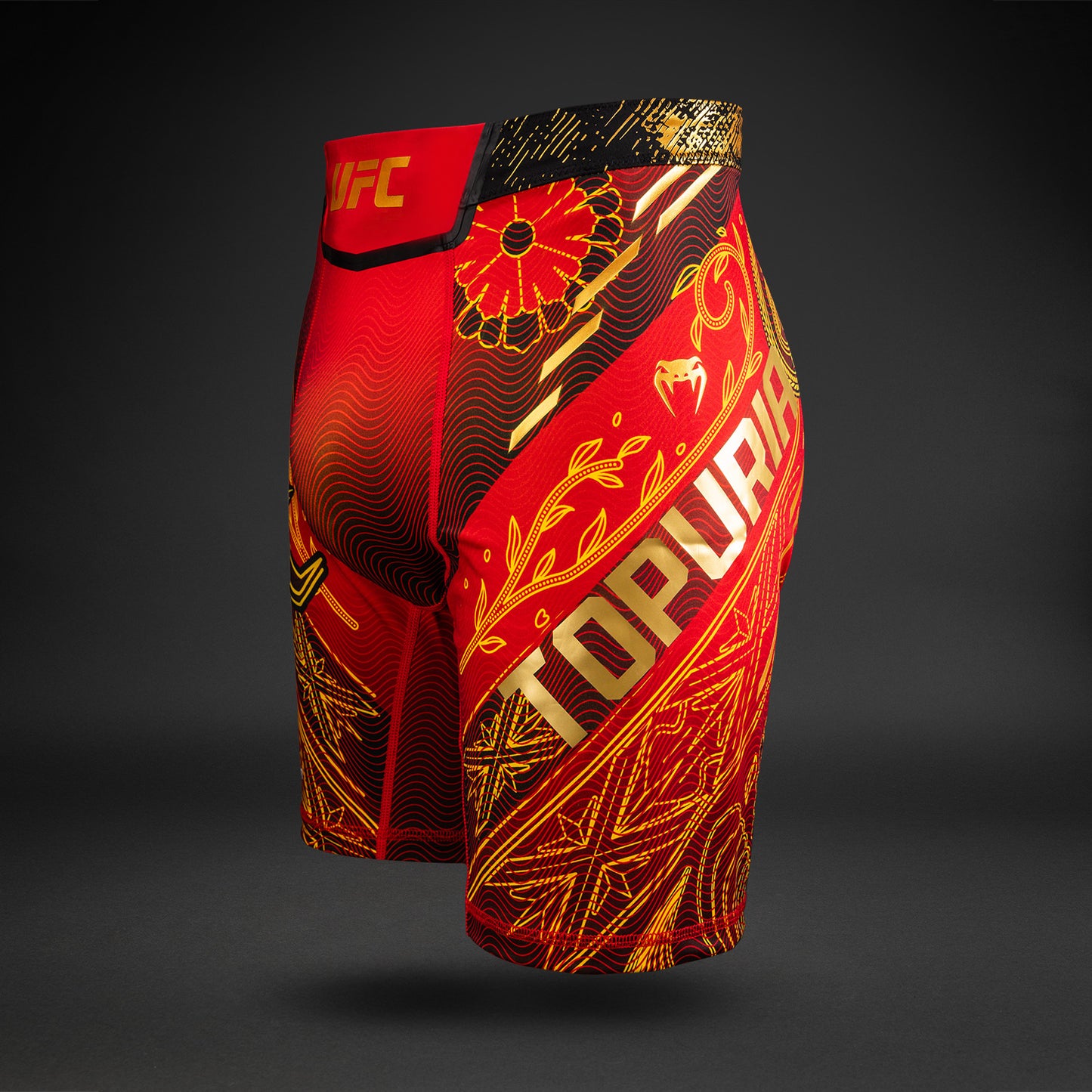 UFC Unrivaled by Venum Ilia Topuria Short Vale Tudo para Hombres - Rojo