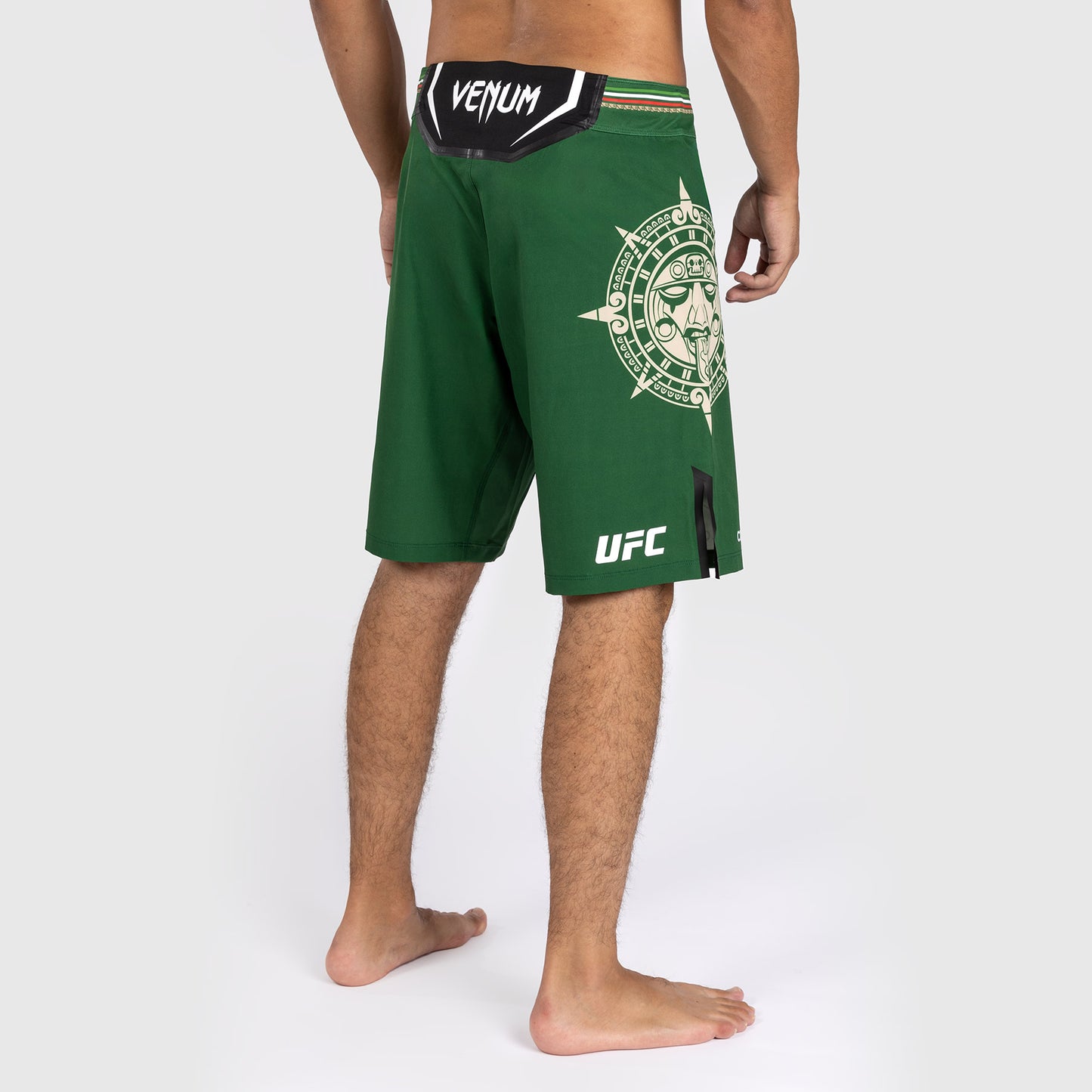 Noche UFC by Venum Authentic Fight Night Pantalones cortos de combate para hombre - Corte largo - Verde