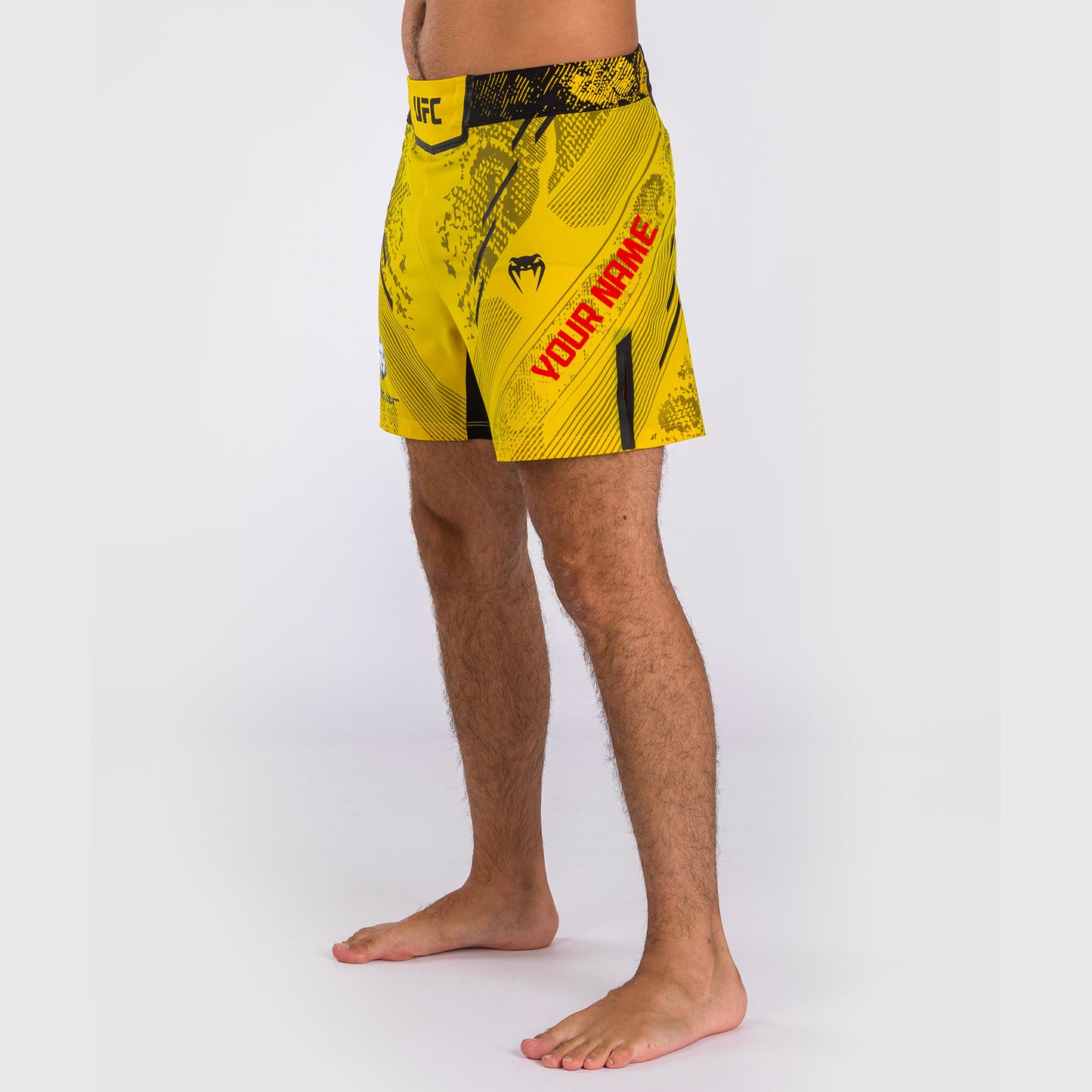 Pantalón Corto UFC Adrenaline by Venum Personalized Authentic Fight Night, Hombre - Corte Corto - Amarillo