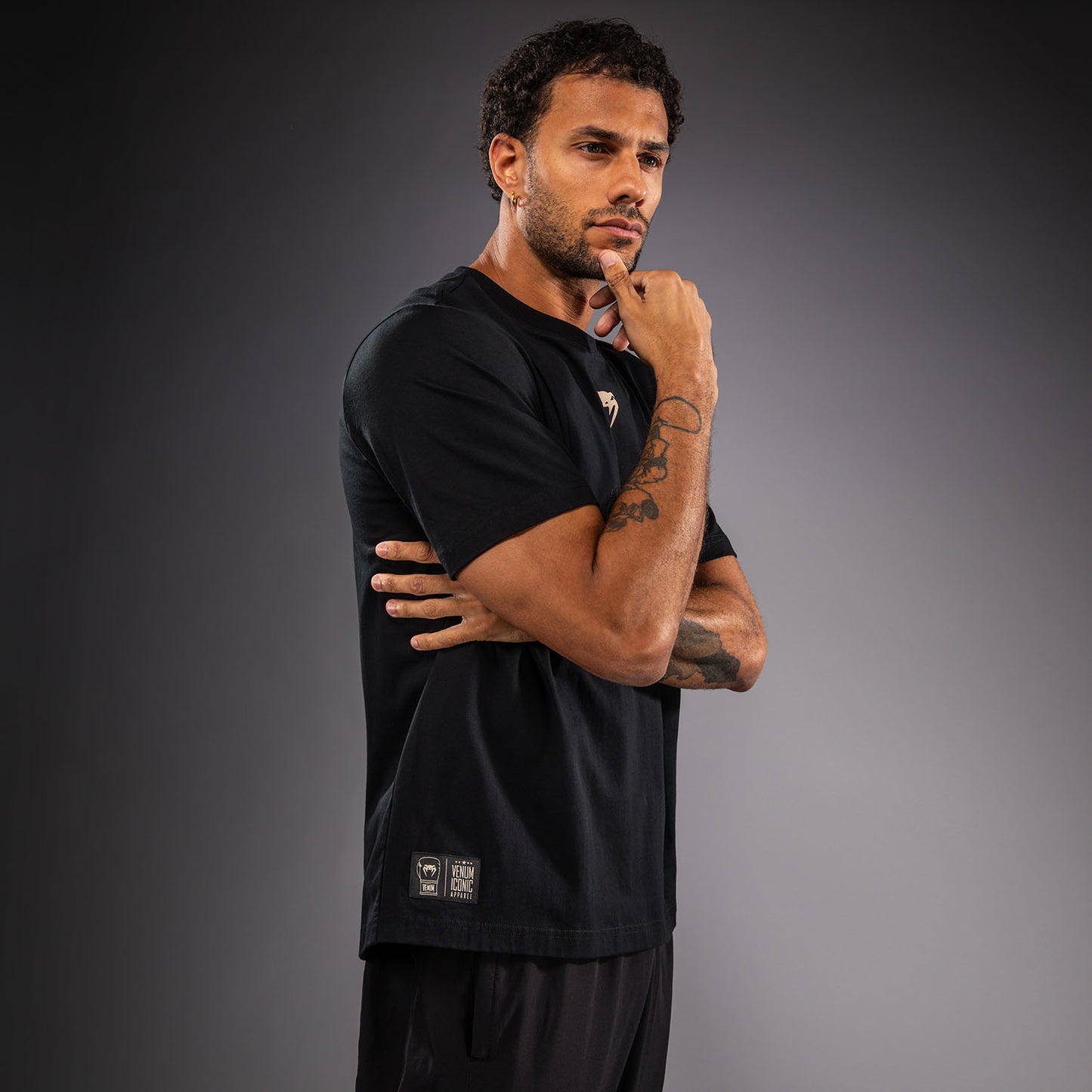 Venum Fight Icon Camiseta de Algodón - Negro
