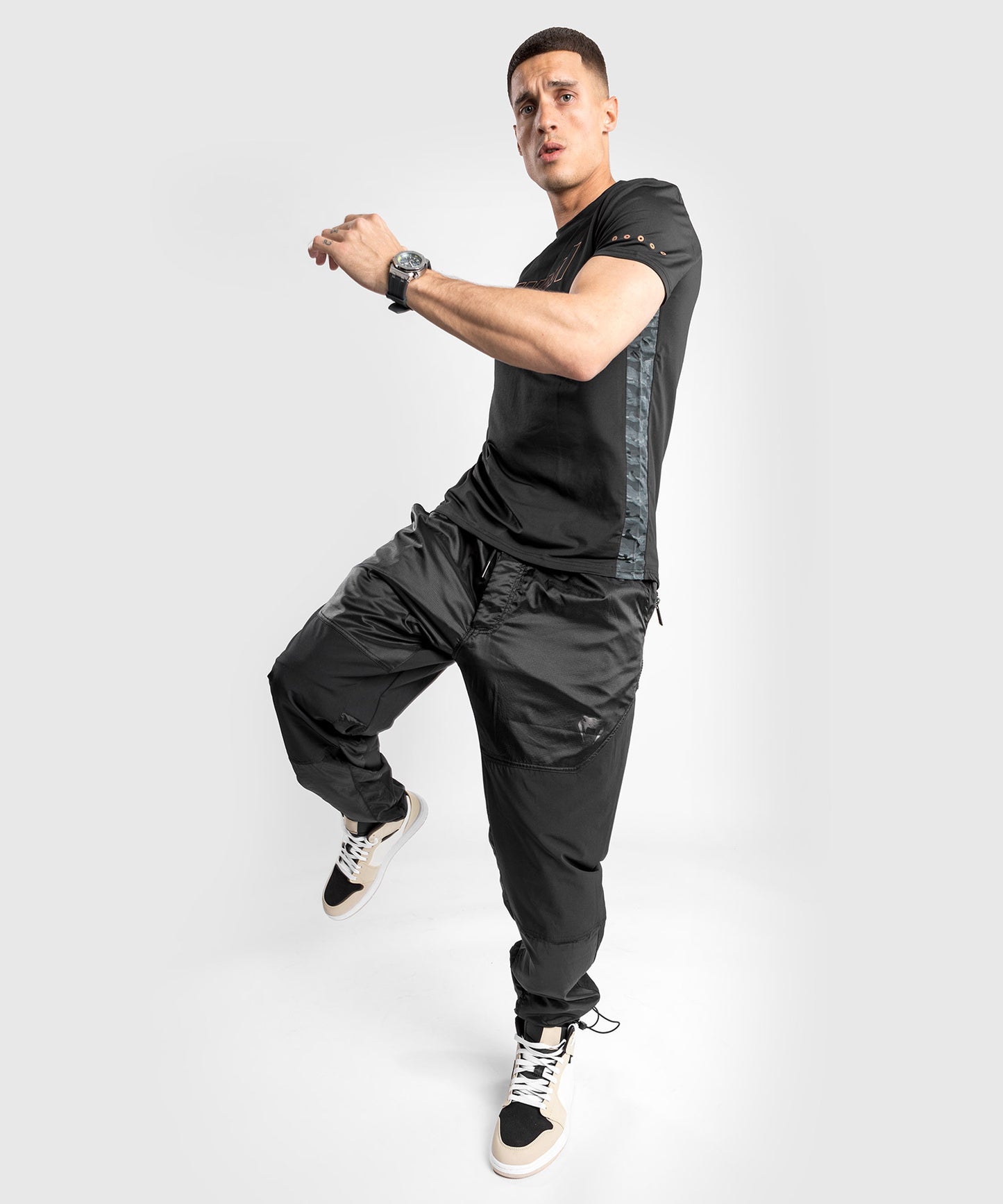 Pantalones Jogger Laser XT - Oversize - Negro/Negro