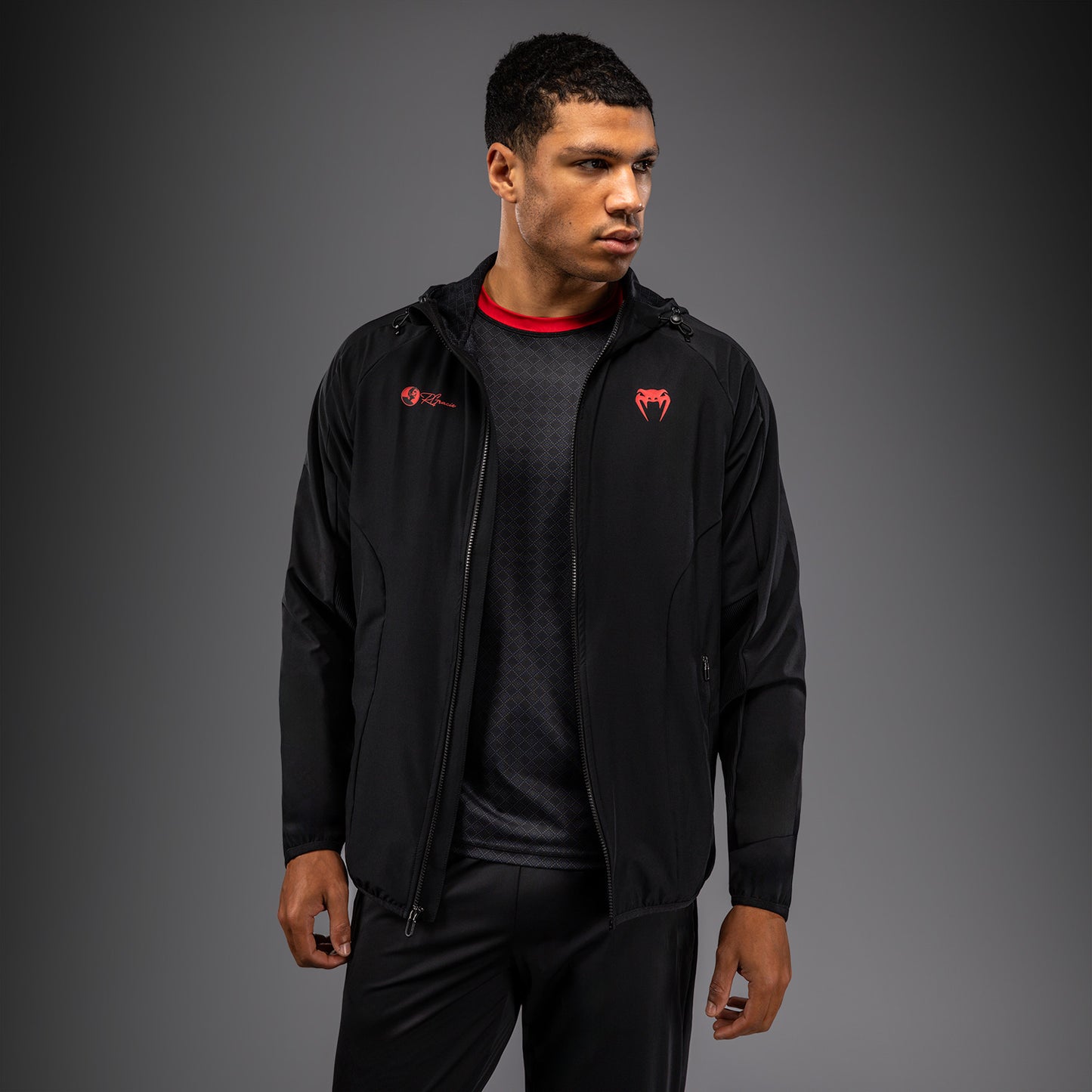 Venum Roger Gracie Signature Chaqueta de Chándal - Negro/Rojo