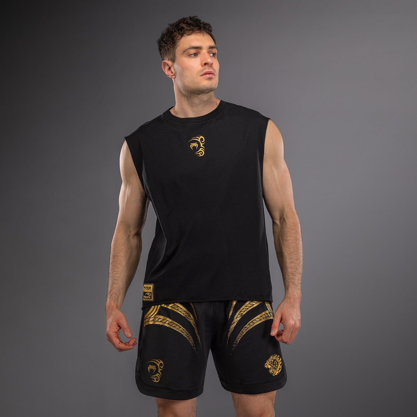 Venum x Mike Tyson Tiger Camiseta Sin Mangas - Negro/Oro