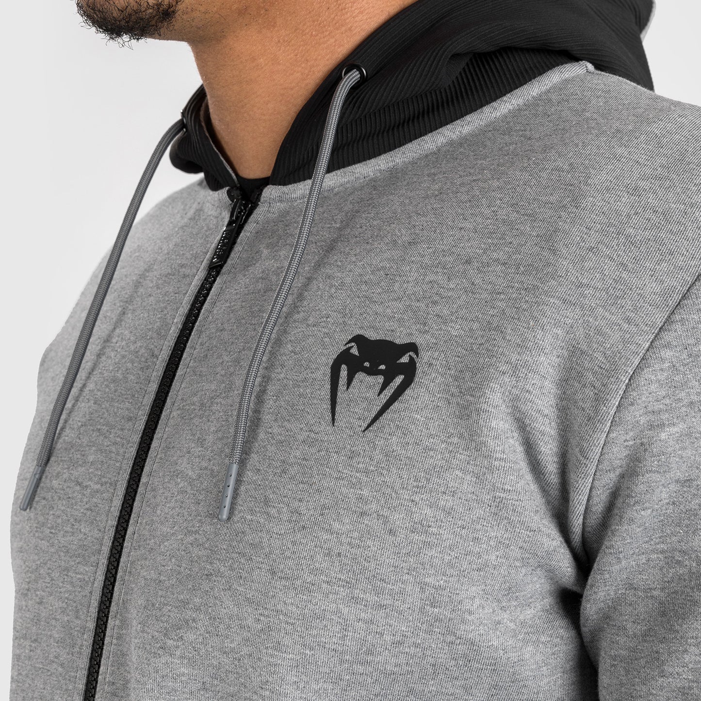 Venum Contender 4.0 Sudadera con capucha para hombre - Gris jaspeado/Negro