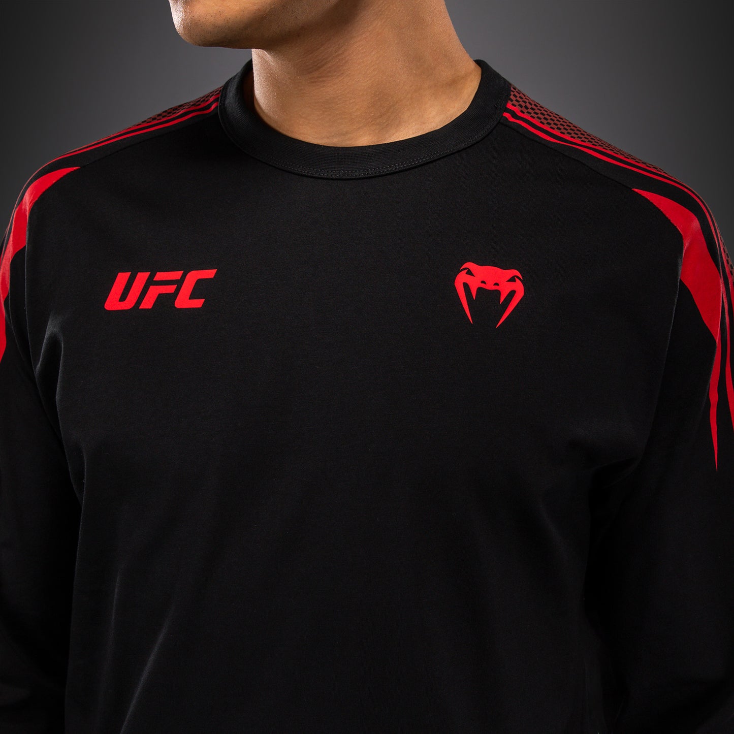 Venum UFC Unity by Venum Authentic Fight Week Camiseta de Manga Larga para Hombre - Negro